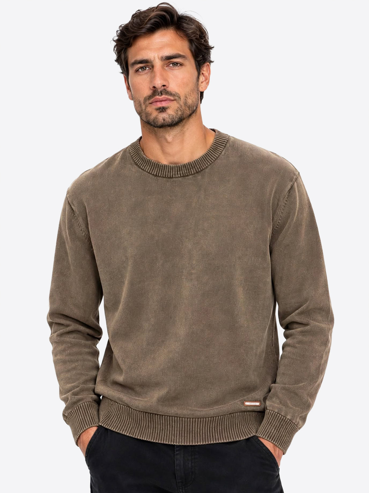 Maglione INDICODE da Uomo - INARKMILONECK069 MORO