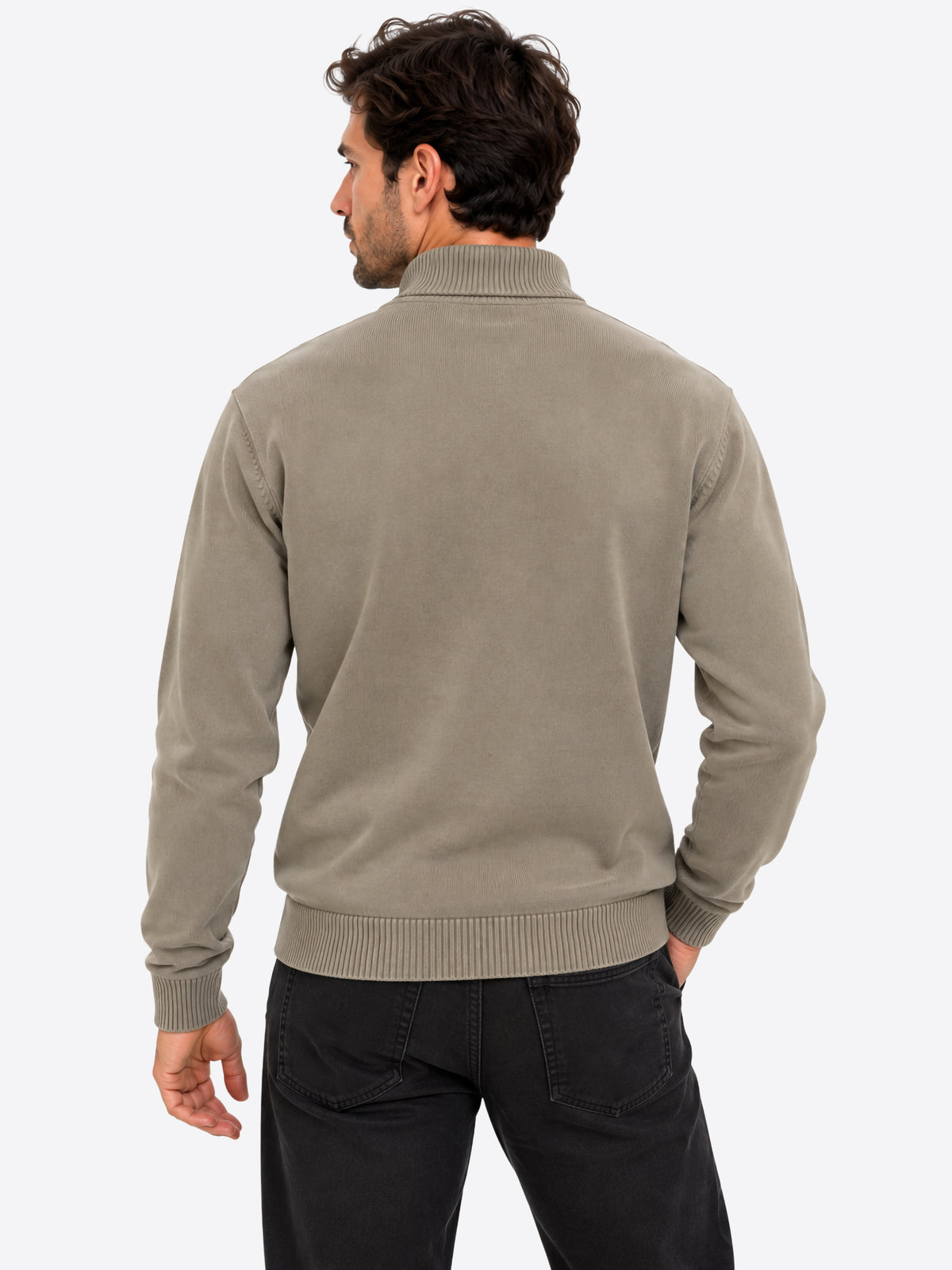 Maglione INDICODE da Uomo - beige INARKMILONECKZIP034 BEIGE
