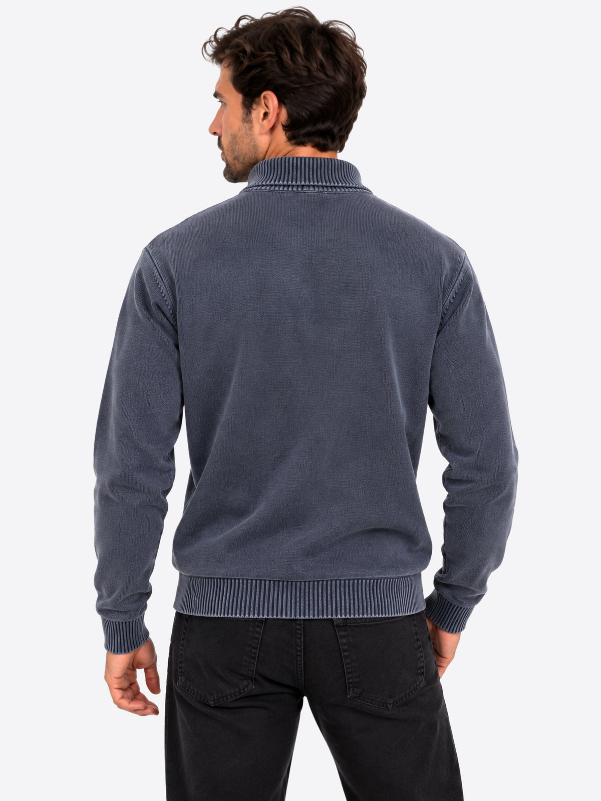 Maglione INDICODE da Uomo - blu INARKMILONECKZIP469 BLU