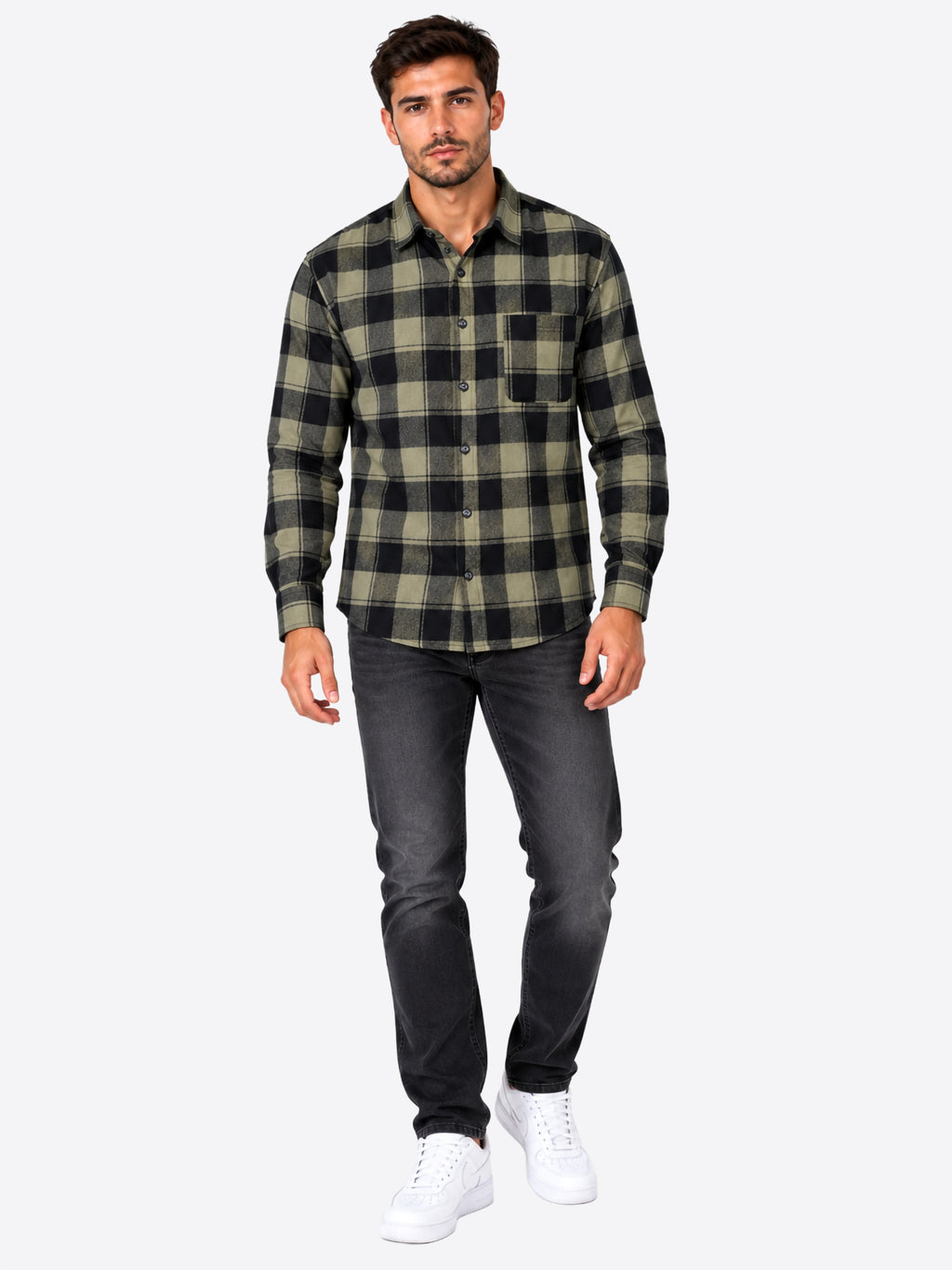 Camicia INDICODE da Uomo - verde INGILMO600 ARMY