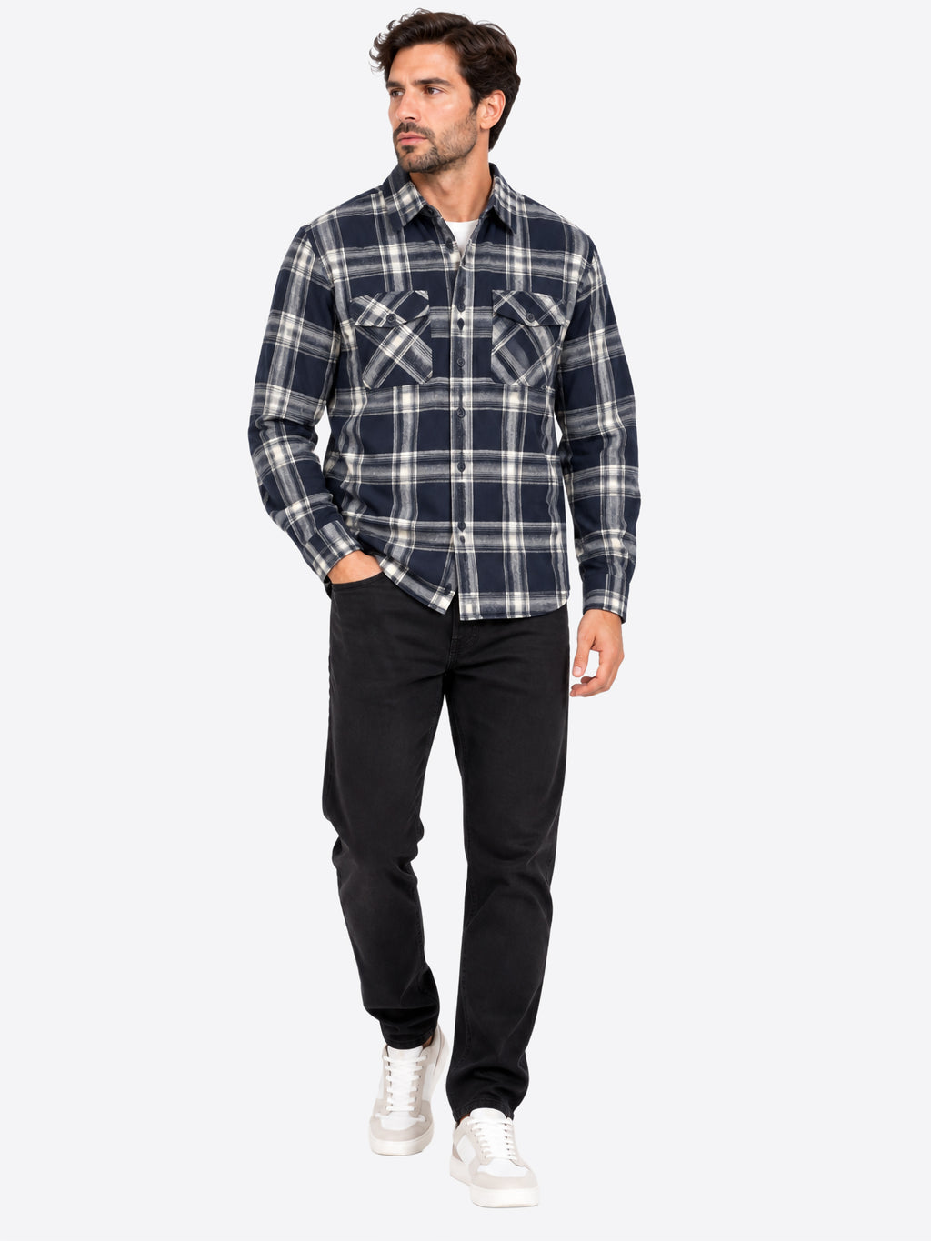 Camicia INDICODE da Uomo - blu INSTANLEY400 BLU