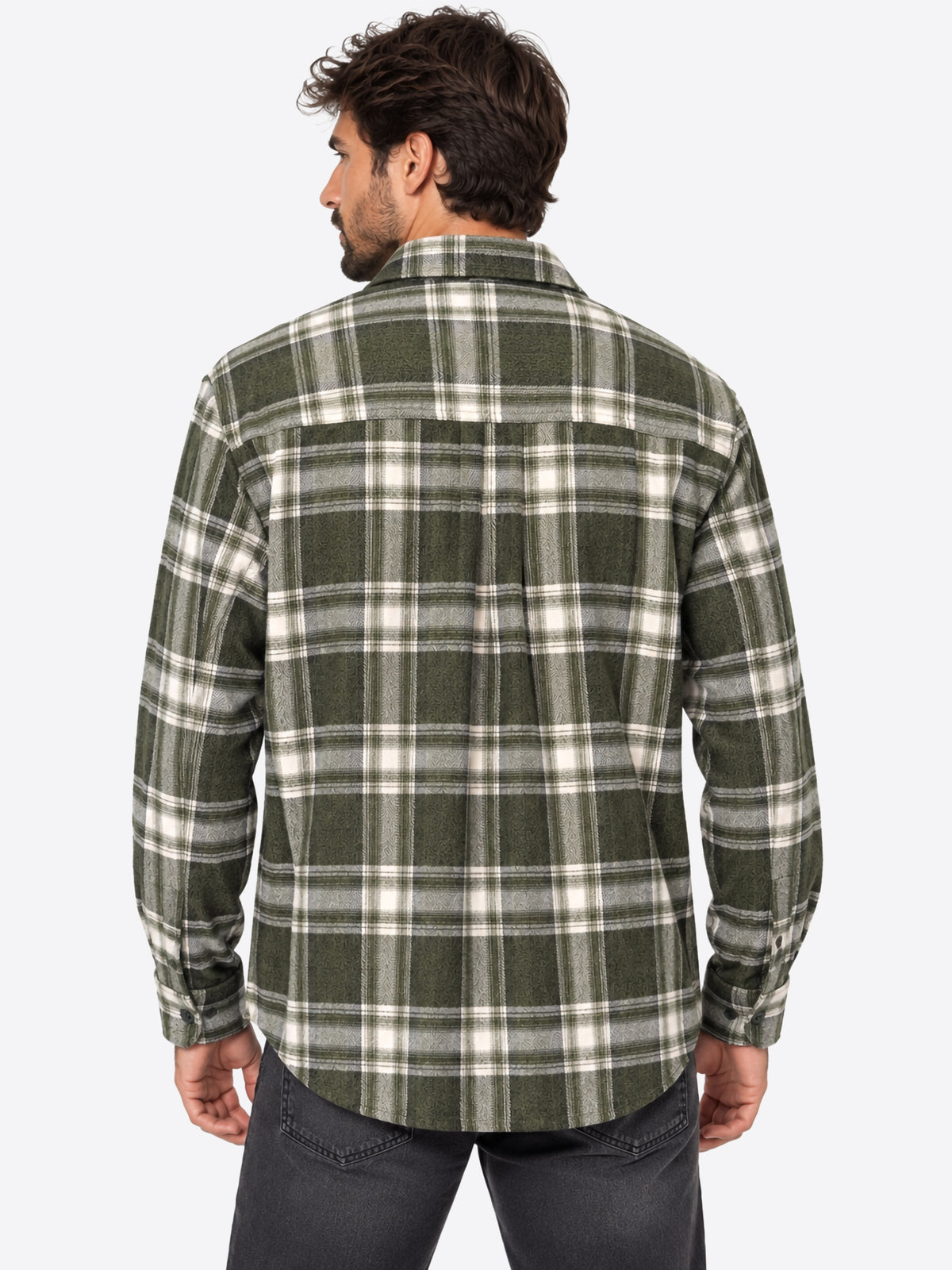 Camicia INDICODE da Uomo - verde INSTANLEY600 ARMY