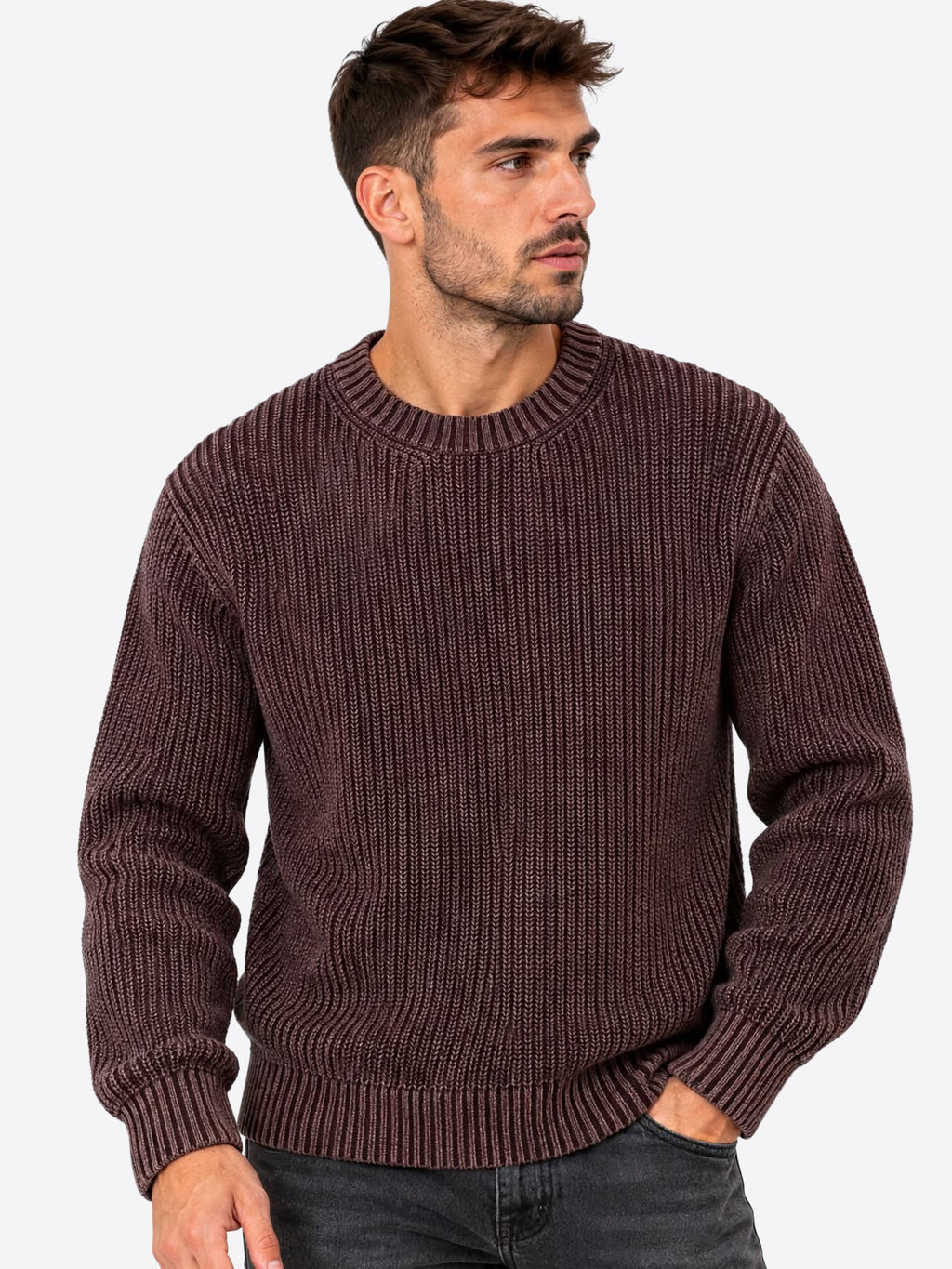 Maglione INDICODE da Uomo - rosso INTORPEDO371 BORDEAUX
