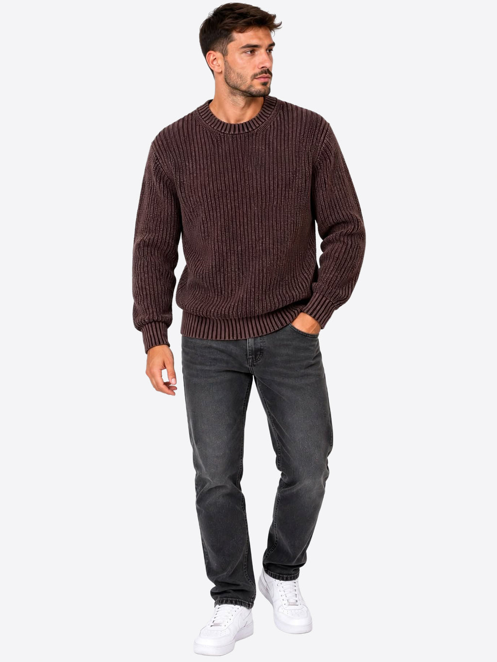 Maglione INDICODE da Uomo - rosso INTORPEDO371 BORDEAUX