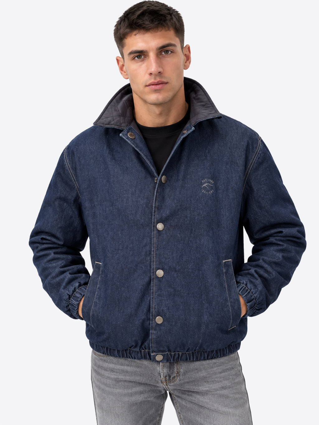 Giaccone reversibile INDICODE da Uomo - INVALHOLT469 BLU