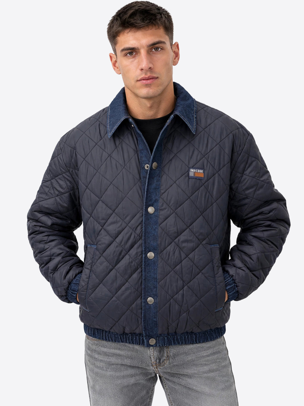 Giaccone reversibile INDICODE da Uomo - INVALHOLT469 BLU