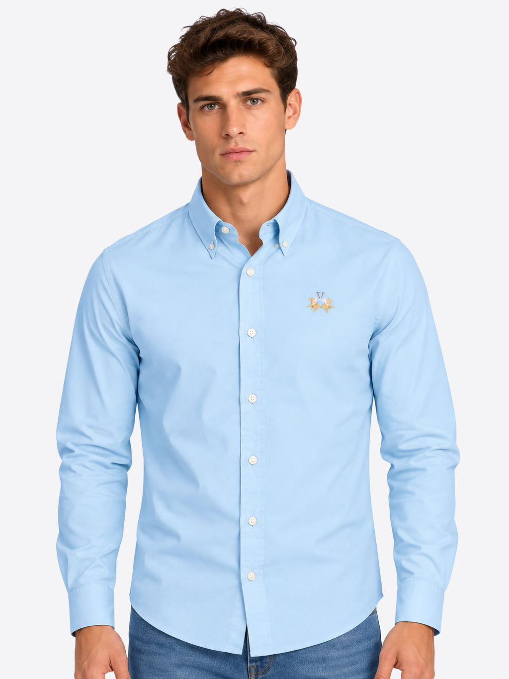 Camicia LA MARTINA da Uomo - blu CCMC0207003 CELESTE