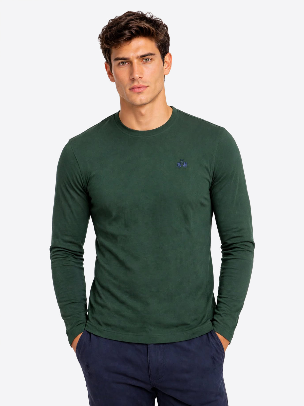Long-shirt LA MARTINA da Uomo - verde MDR00503037 VERDESCURO