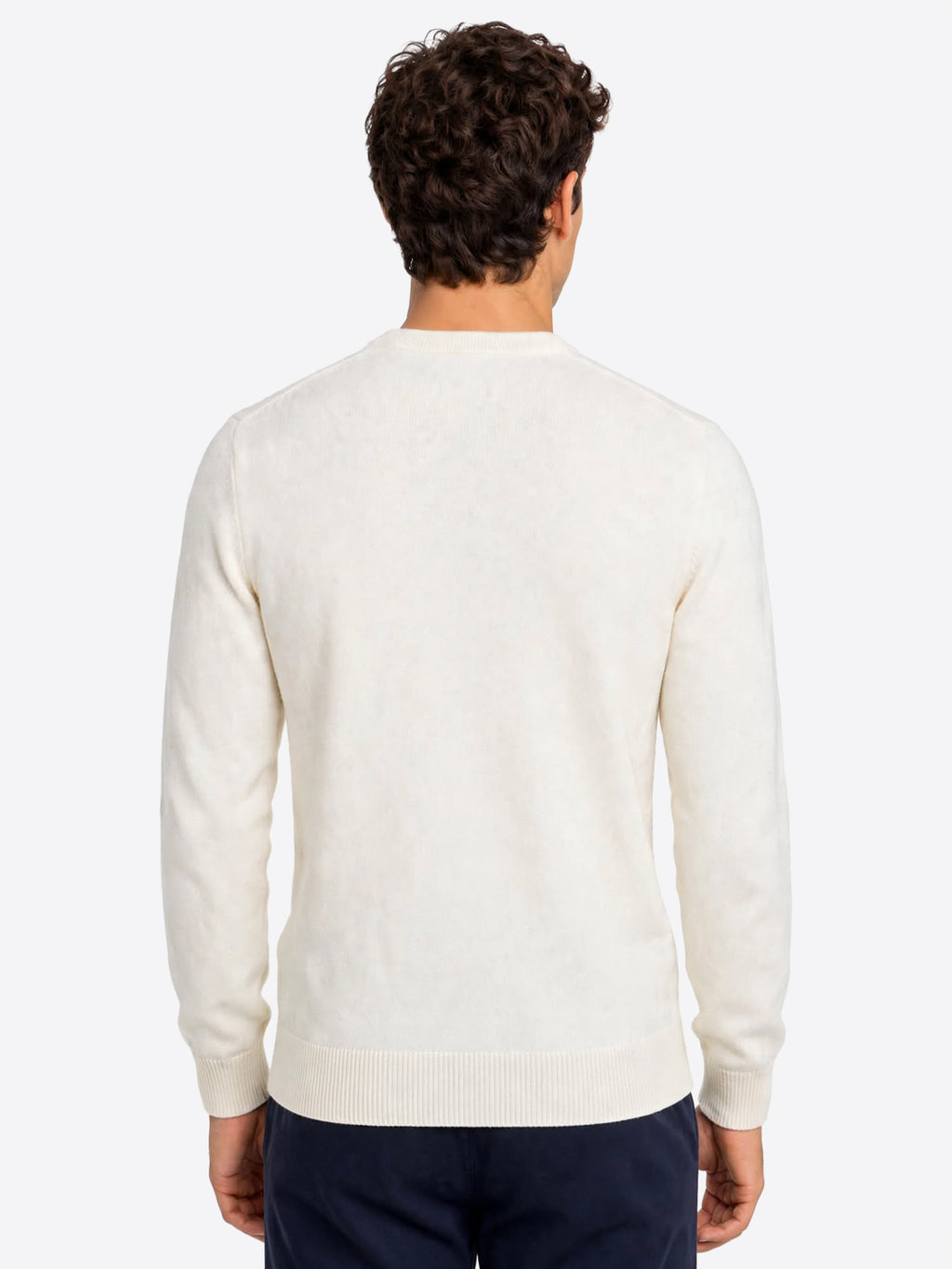 Maglione girocollo LA MARTINA da Uomo - bianco MDS00200002 PANNA