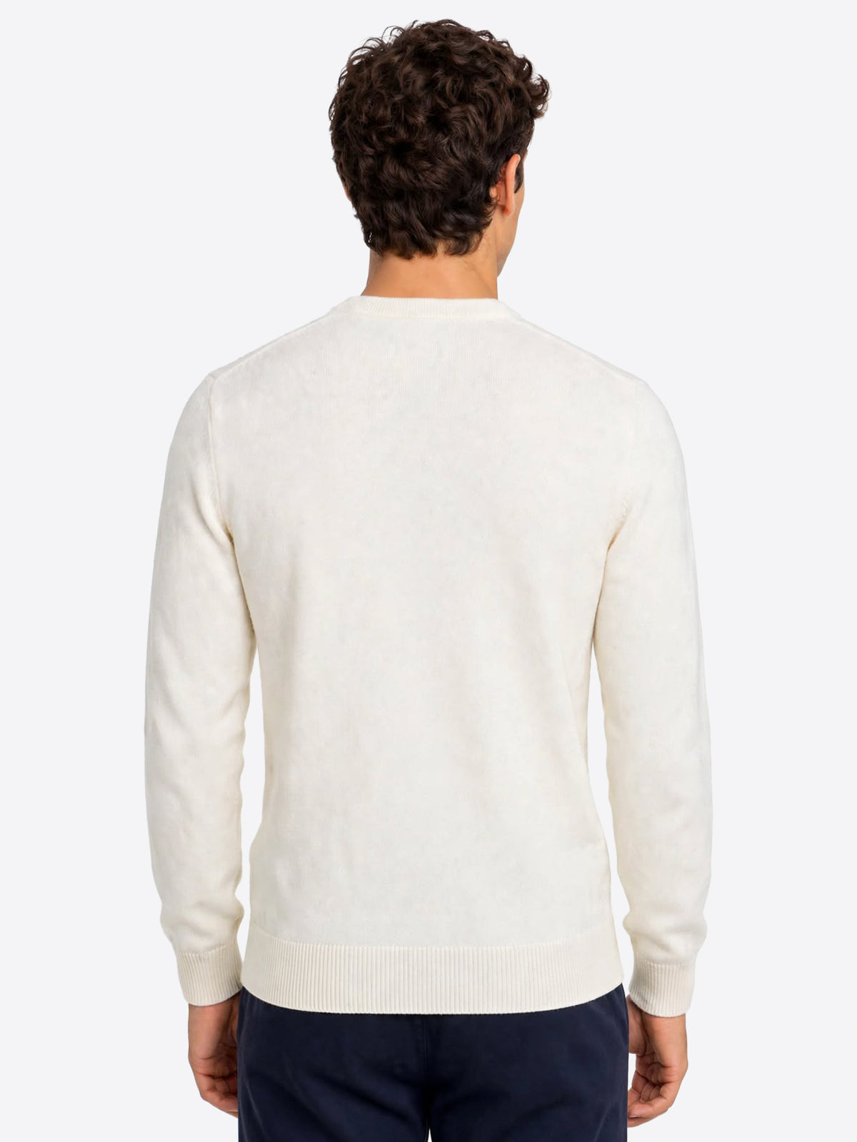 Maglione girocollo LA MARTINA da Uomo - bianco MDS00200002 PANNA