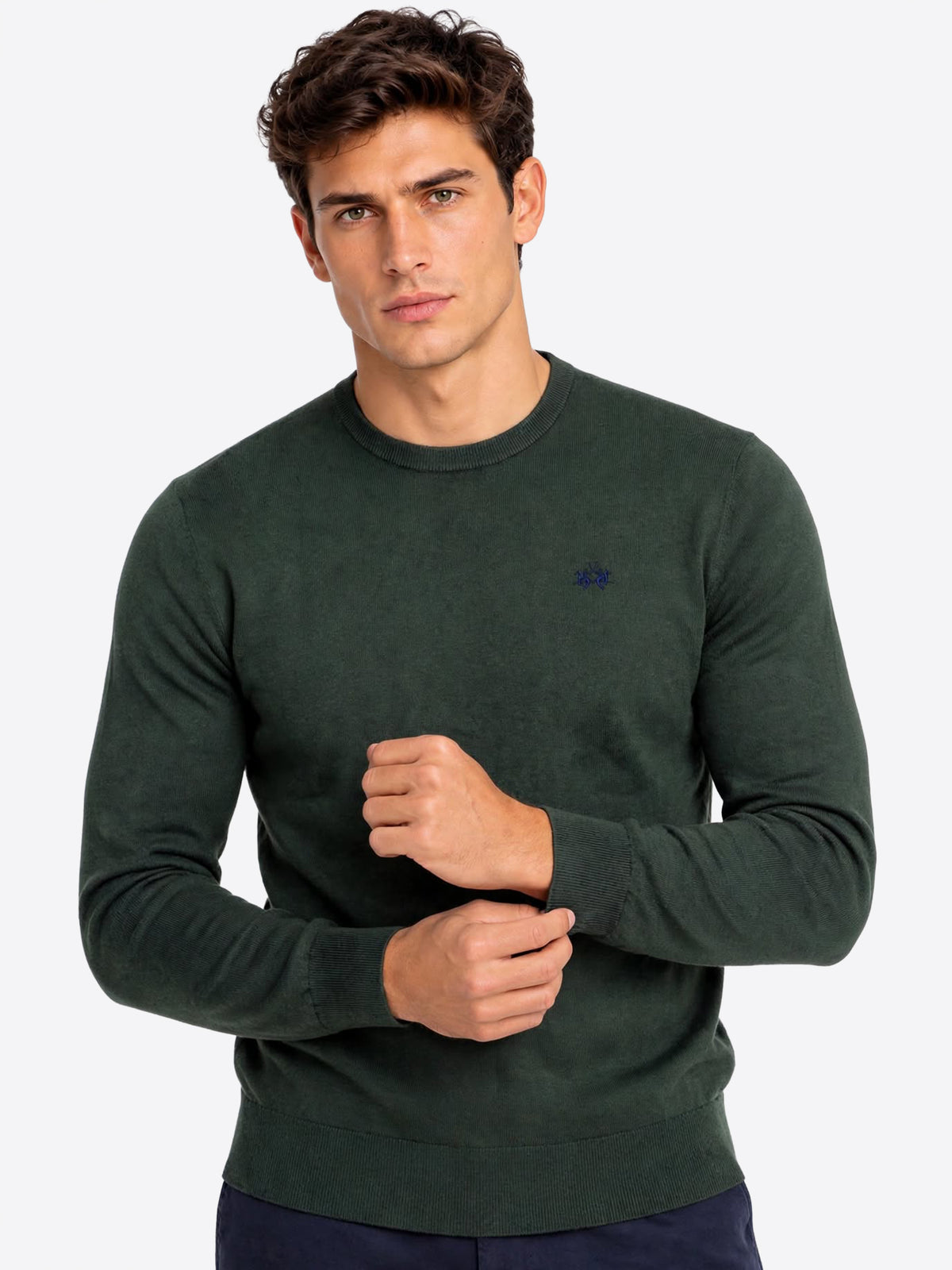 Maglione girocollo LA MARTINA da Uomo - verde MDS00203221 VERDESCURO