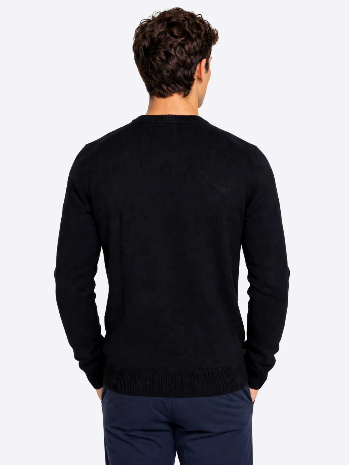 Maglione girocollo LA MARTINA da Uomo - nero MDS00209999 NERO