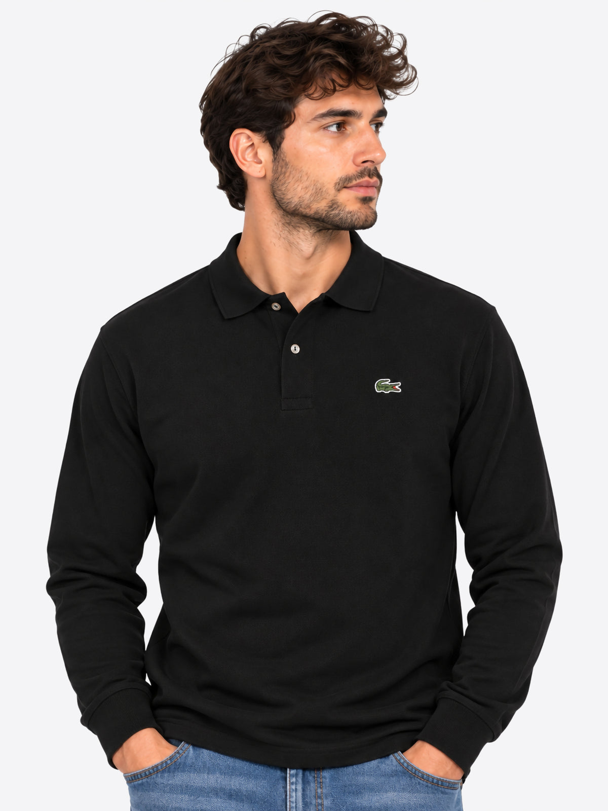 Polo maniche lunghe LACOSTE da Uomo - L1312031 NERO