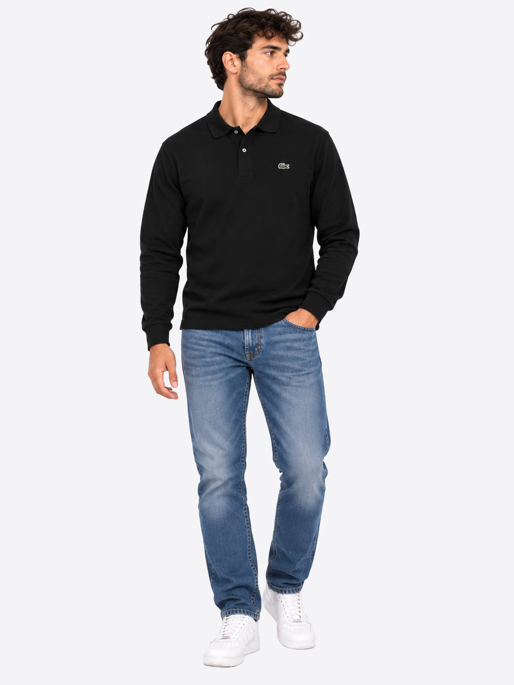 Polo maniche lunghe LACOSTE da Uomo - L1312031 NERO
