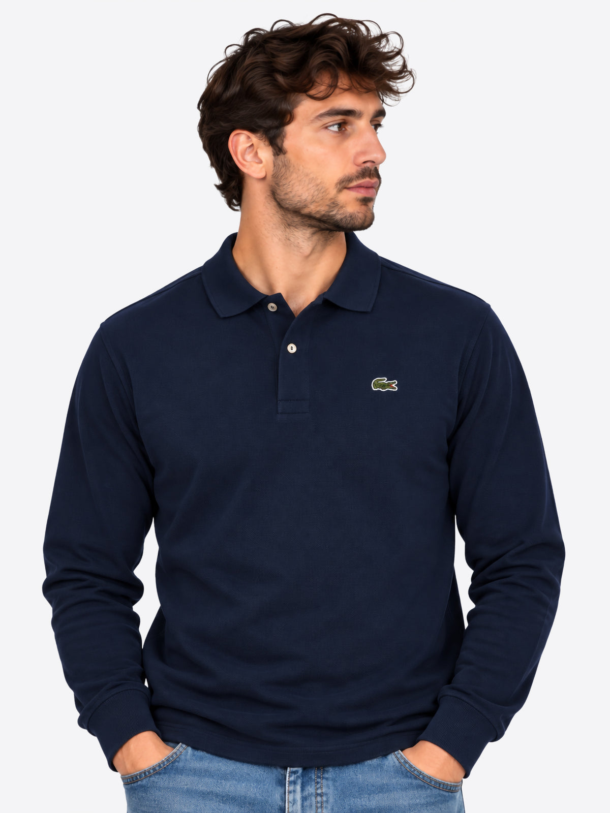 Polo maniche lunghe LACOSTE da Uomo - L1312166 BLU