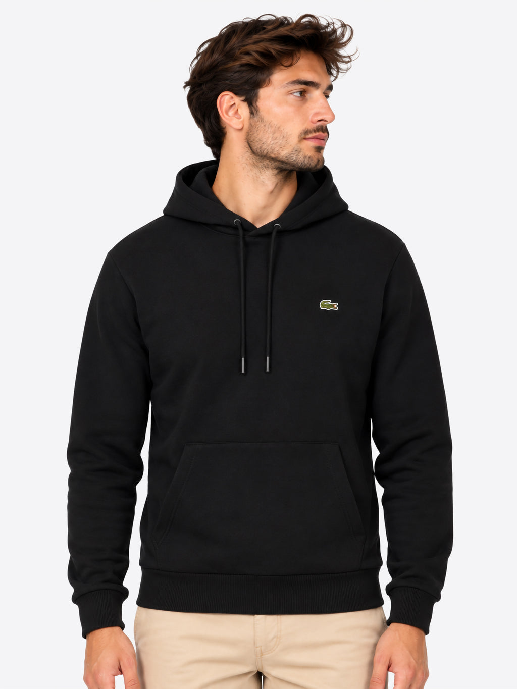 Felpa Cappuccio LACOSTE da Uomo - SH8863031 NERO