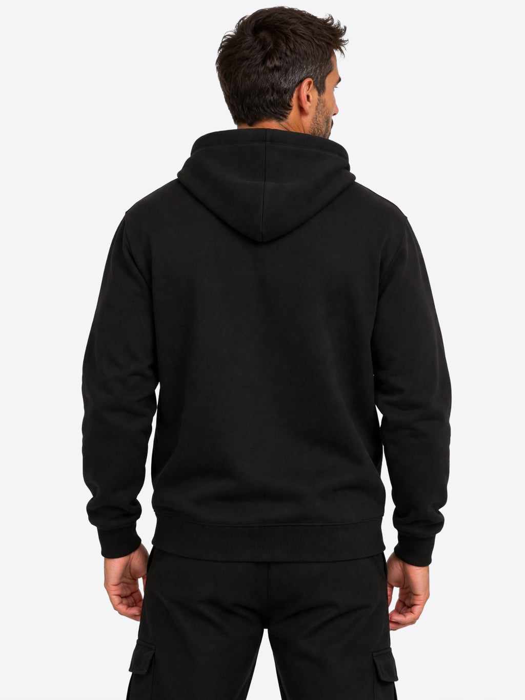 Felpa full zip cappuccio LACOSTE da Uomo - nero SH8864031 NERO