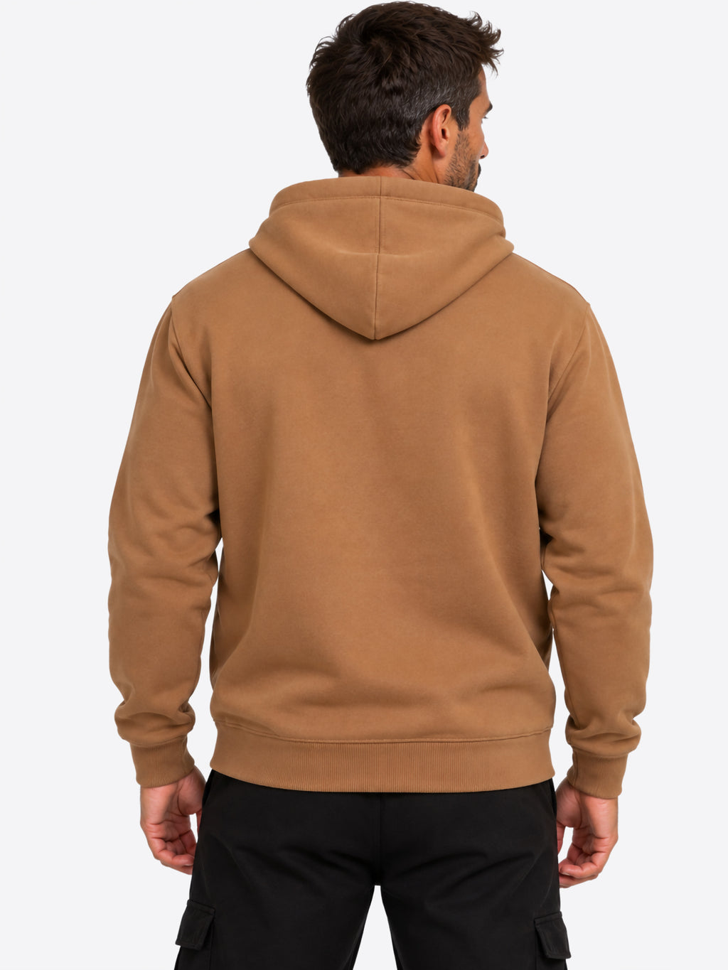 Felpa full zip cappuccio LACOSTE da Uomo - SH8864SIX TABACCO
