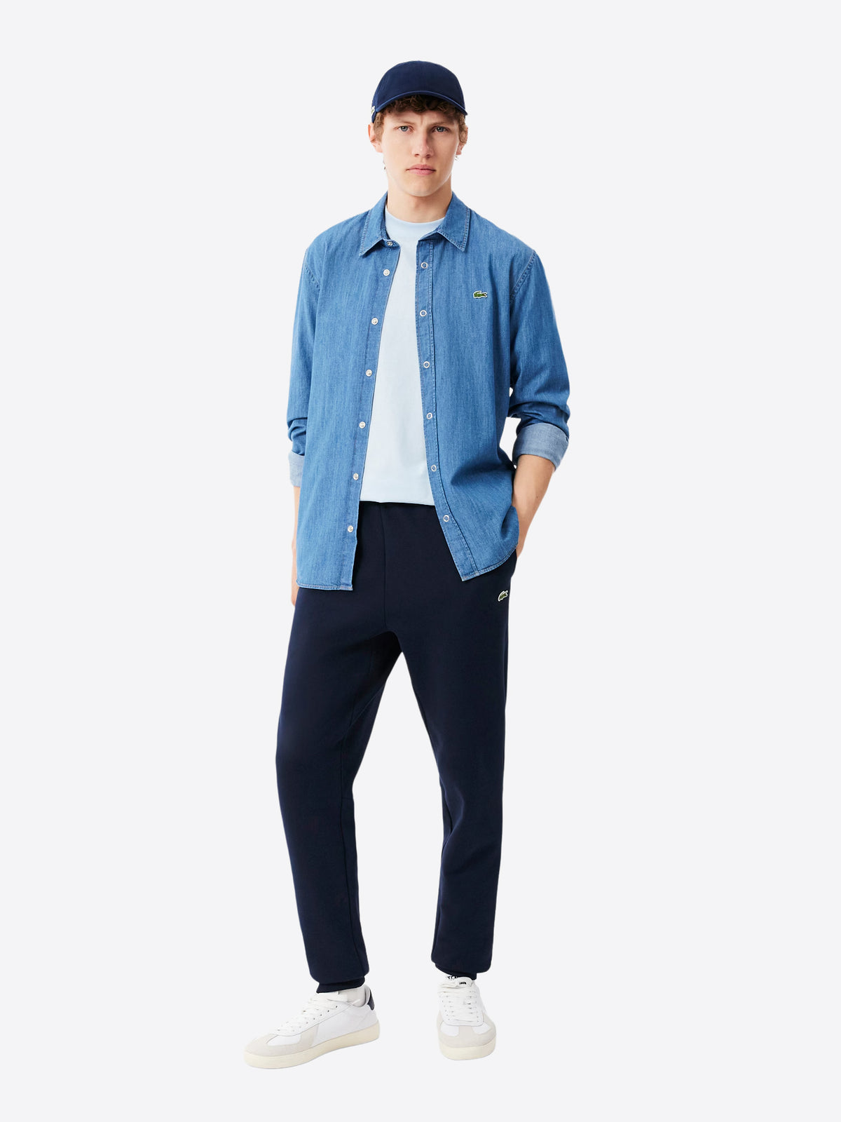 Pantalone Tuta LACOSTE da Uomo - blu XH8869166 BLU