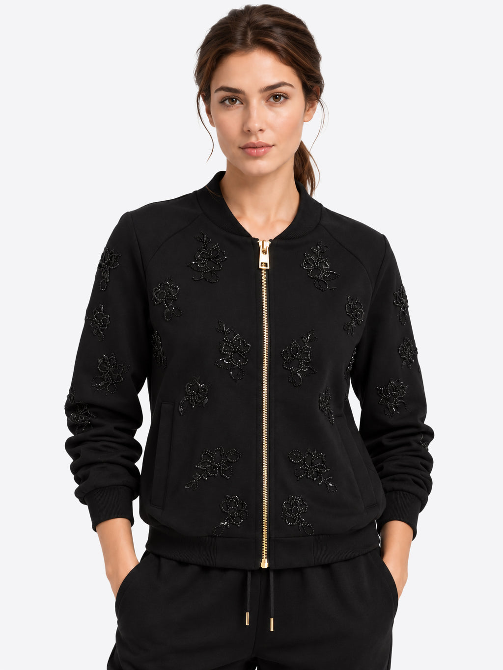 Felpa Full Zip LIU JO da Donna - nero TF6133L9575 NERO