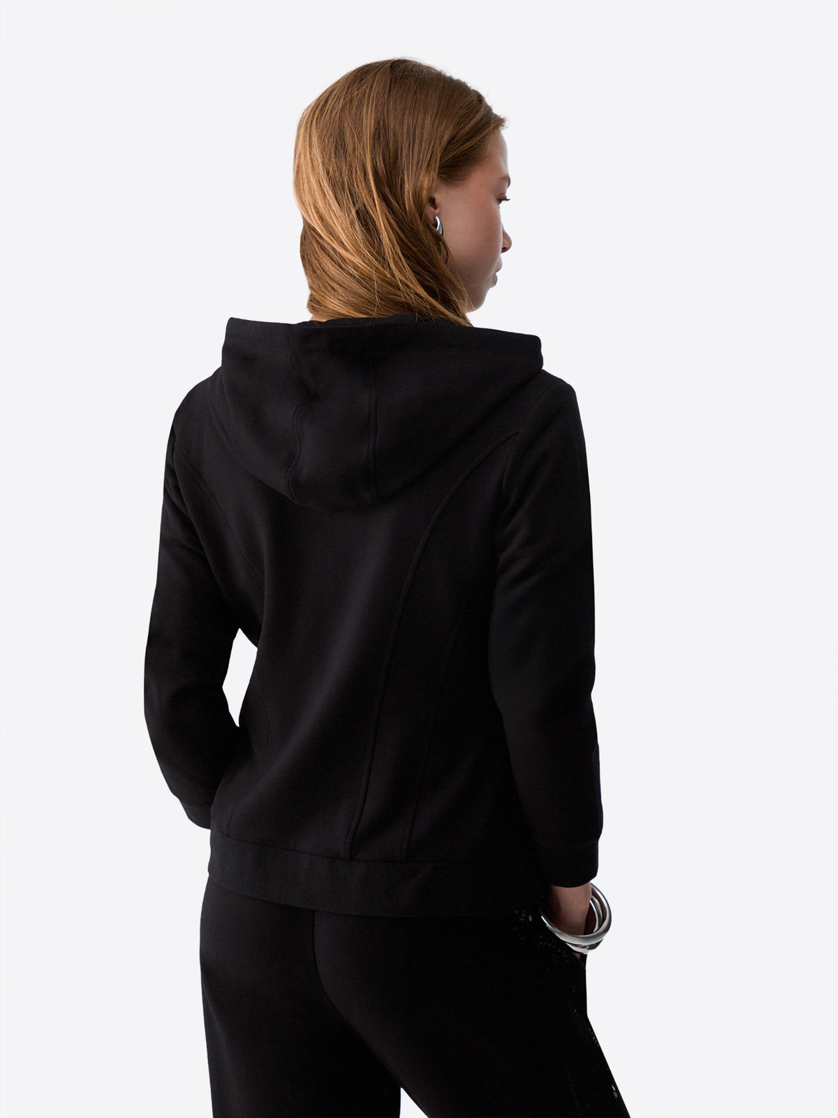 Felpa full zip cappuccio LIU JO da Donna - nero TF613422222 NERO