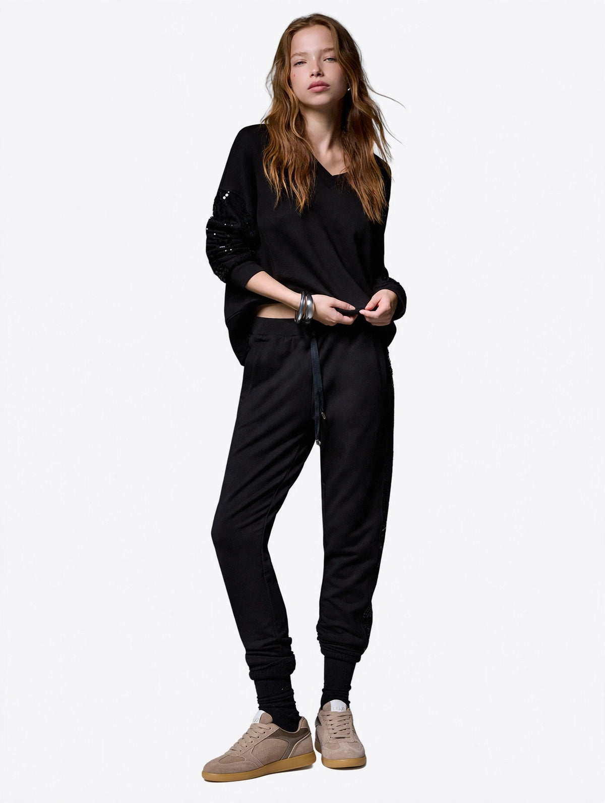 Pantalone Tuta LIU JO da Donna - nero TF614322222 NERO