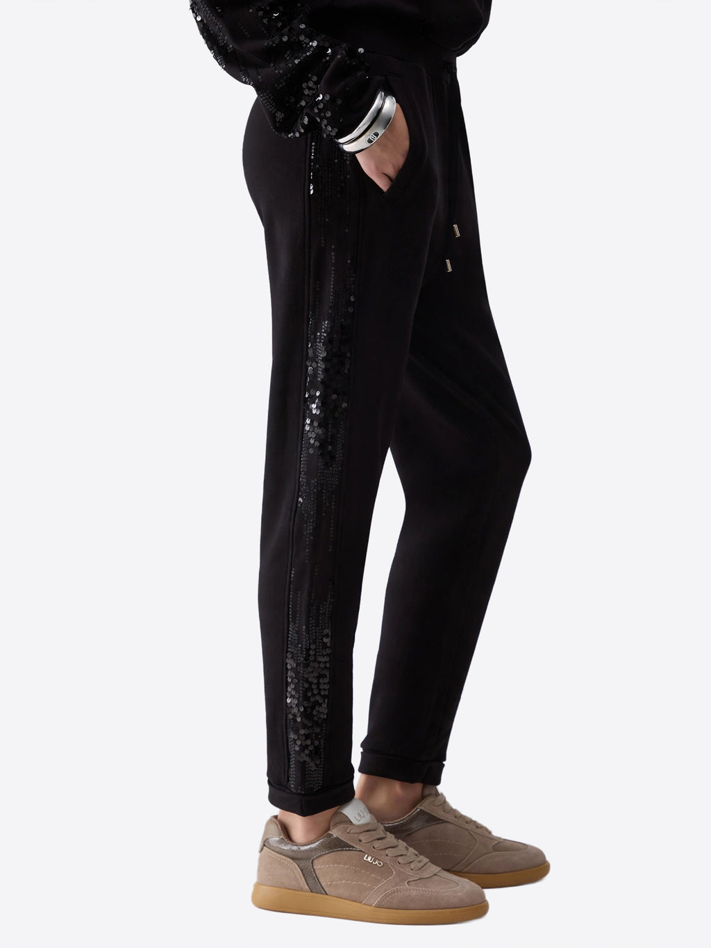 Pantalone Tuta LIU JO da Donna - nero TF614322222 NERO