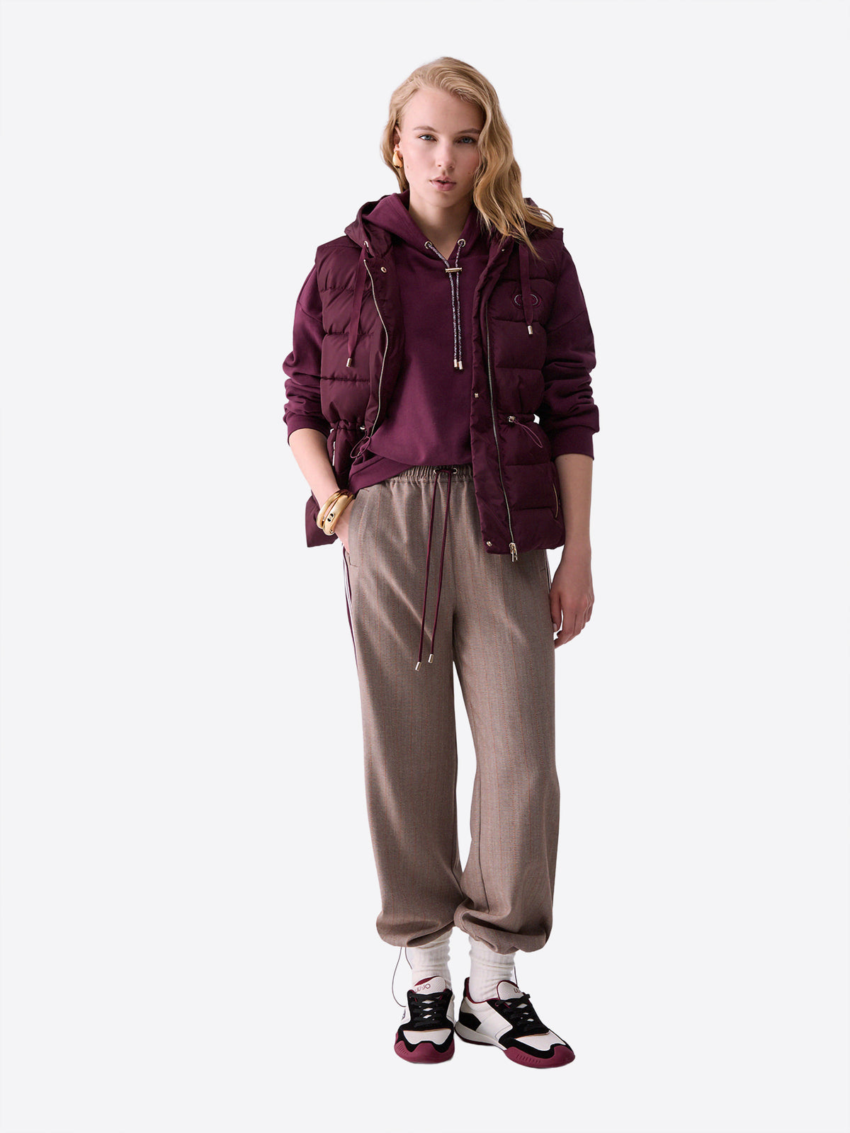 Pantalone Tuta LIU JO da Donna - beige TF6148DDX06 BEIGE