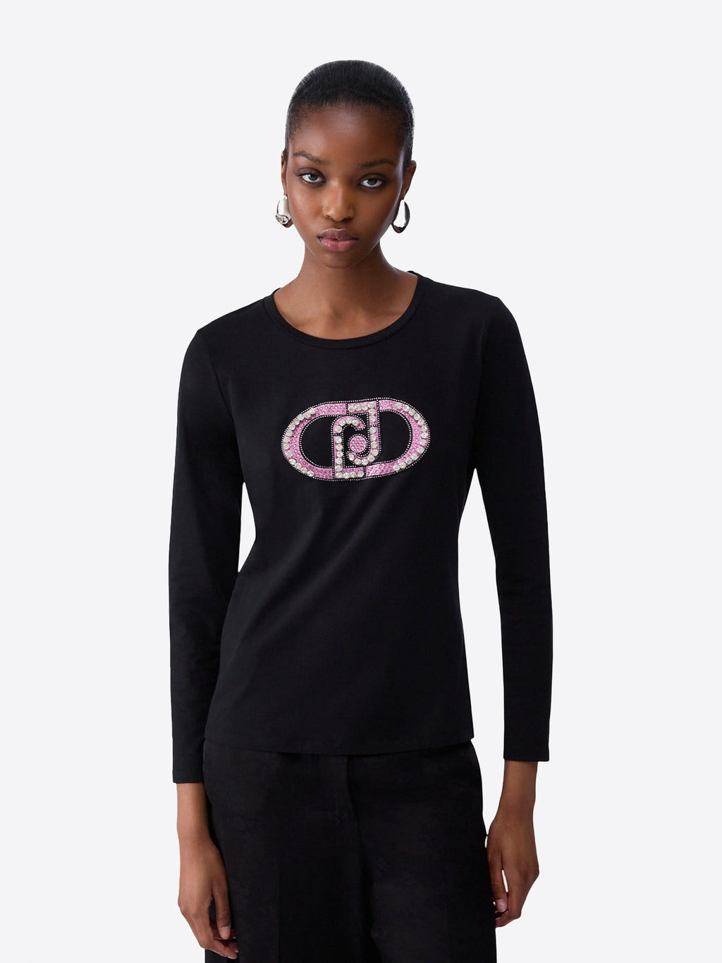 Long-shirt LIU JO da Donna - nero TF6245L9499 NERO