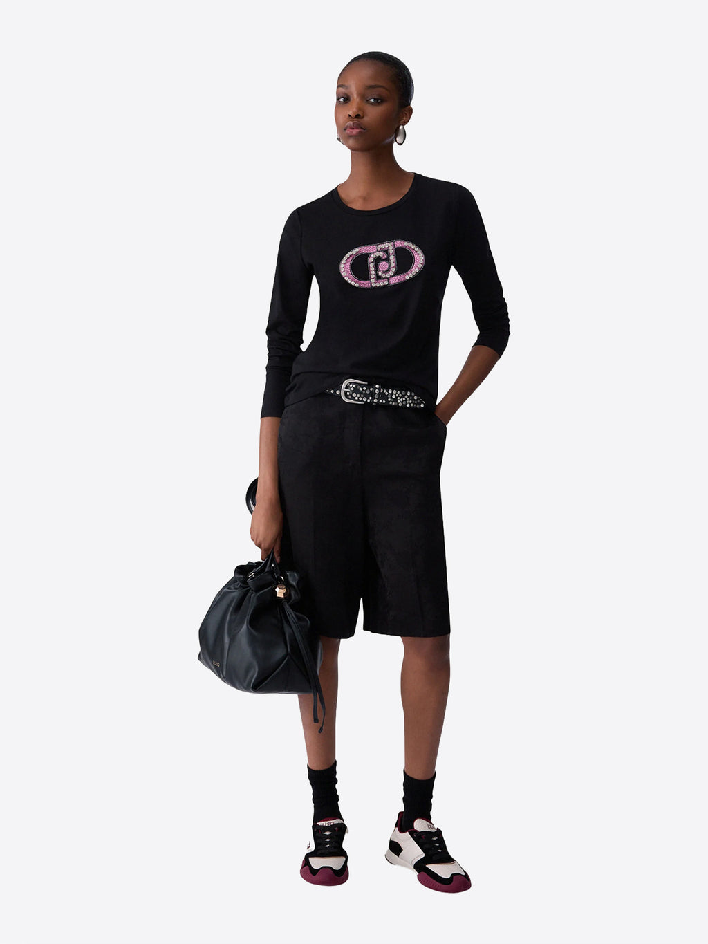 Long-shirt LIU JO da Donna - nero TF6245L9499 NERO