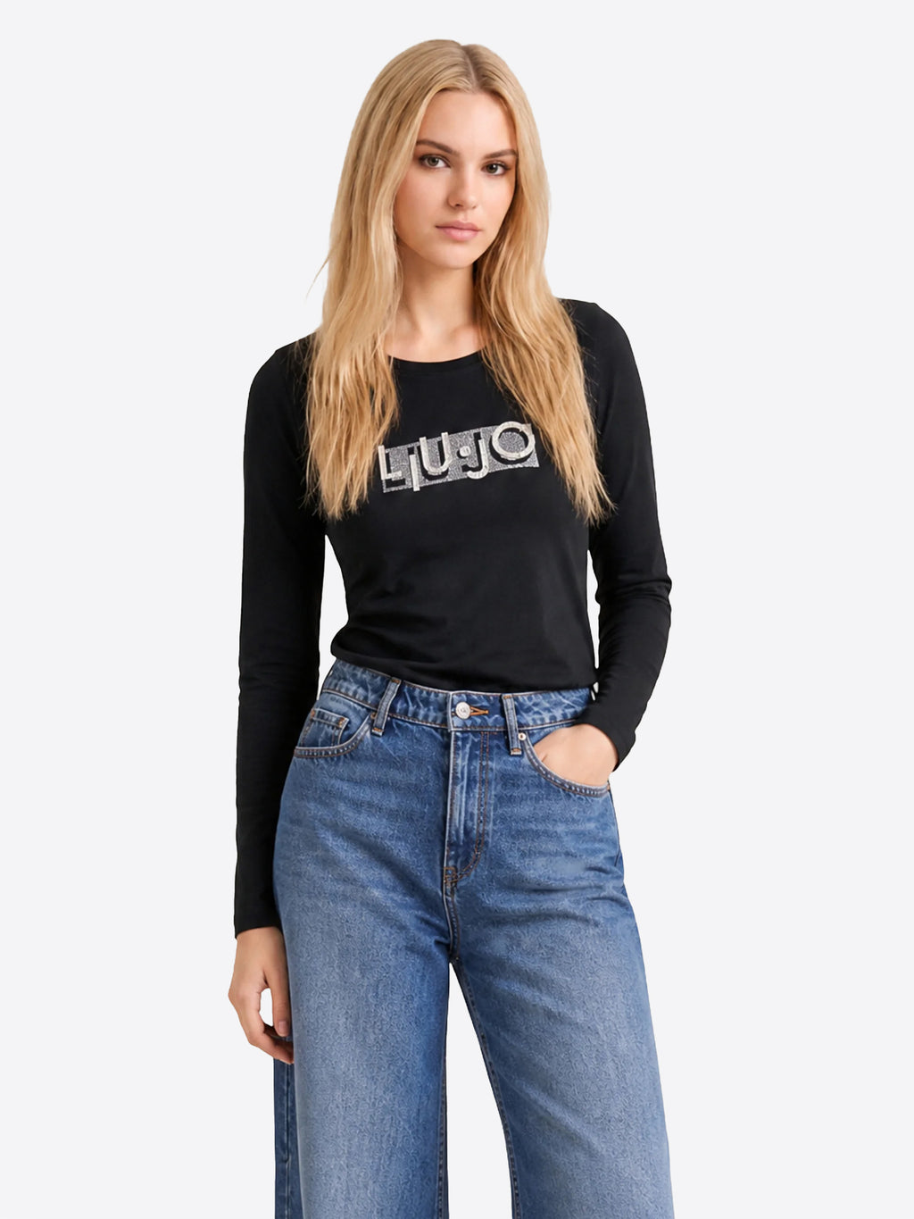 Long-shirt LIU JO da Donna - nero TF6248L9293 NERO