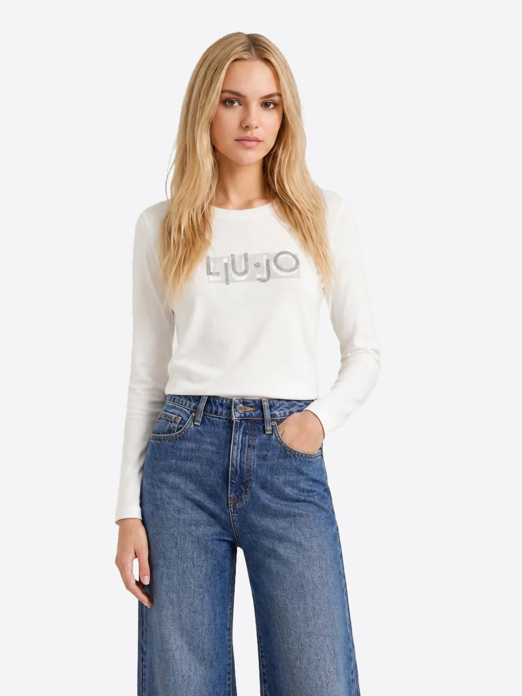 Long-shirt LIU JO da Donna - bianco TF6248L9505 BIANCO