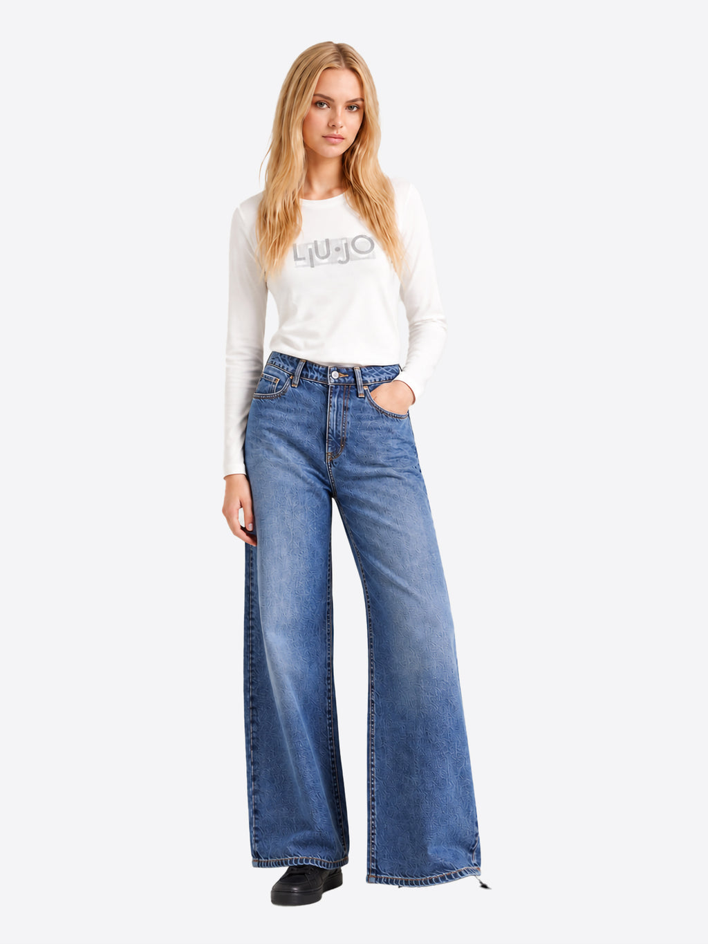 Long-shirt LIU JO da Donna - bianco TF6248L9505 BIANCO