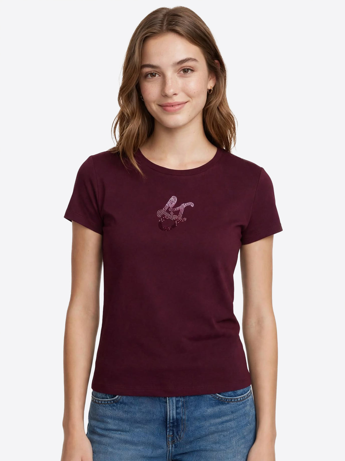 T-shirt LIU JO da Donna - rosso TF6251LJL9624 BORDEAU