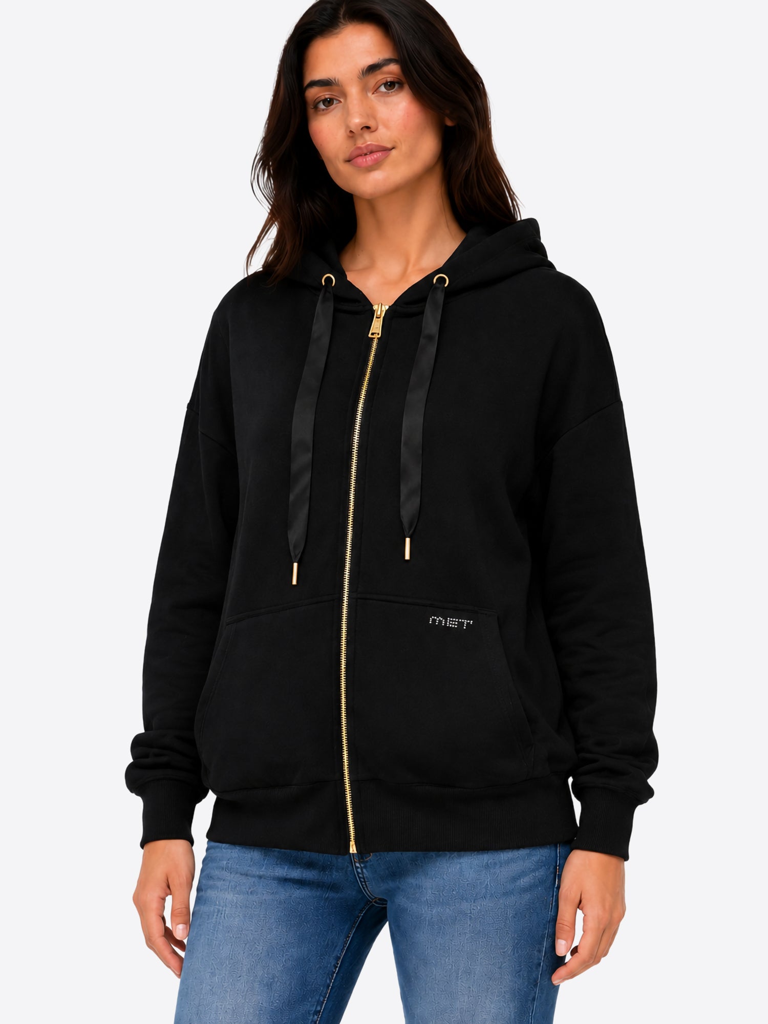 Felpa MET da Donna - nero M13103MGBLK