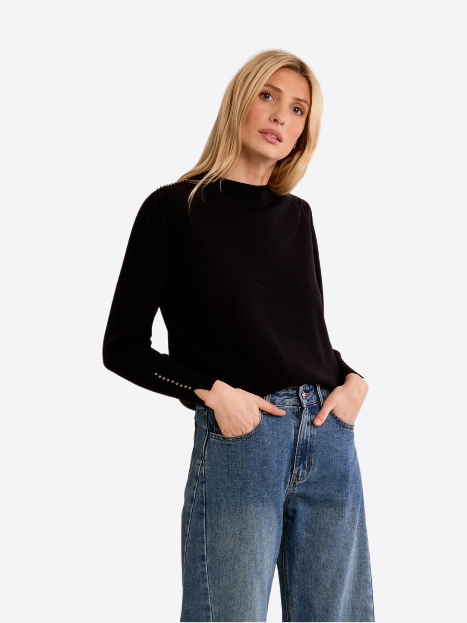 Maglione MOLLY BRACKEN da Donna - nero E1798ENBLK