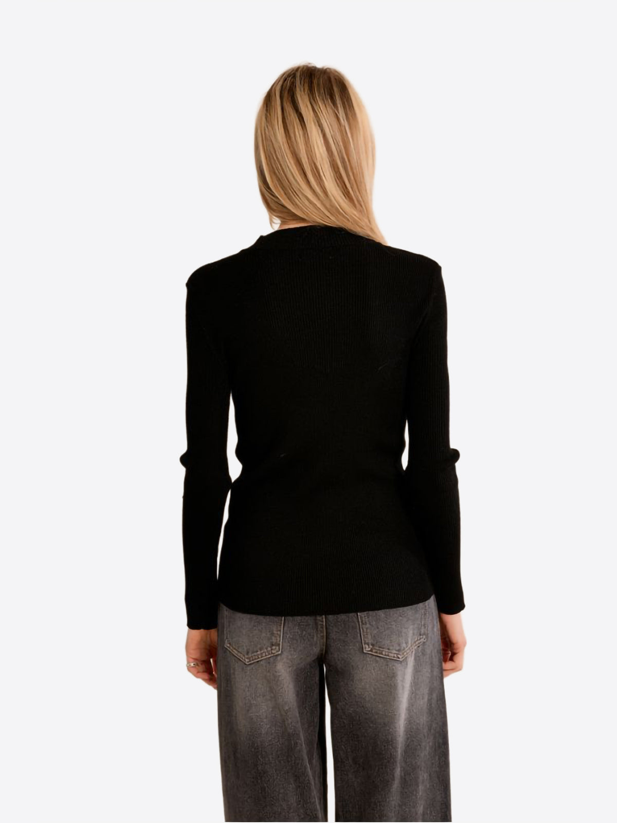 Long-shirt MOLLY BRACKEN da Donna - nero EF1611ENBLK