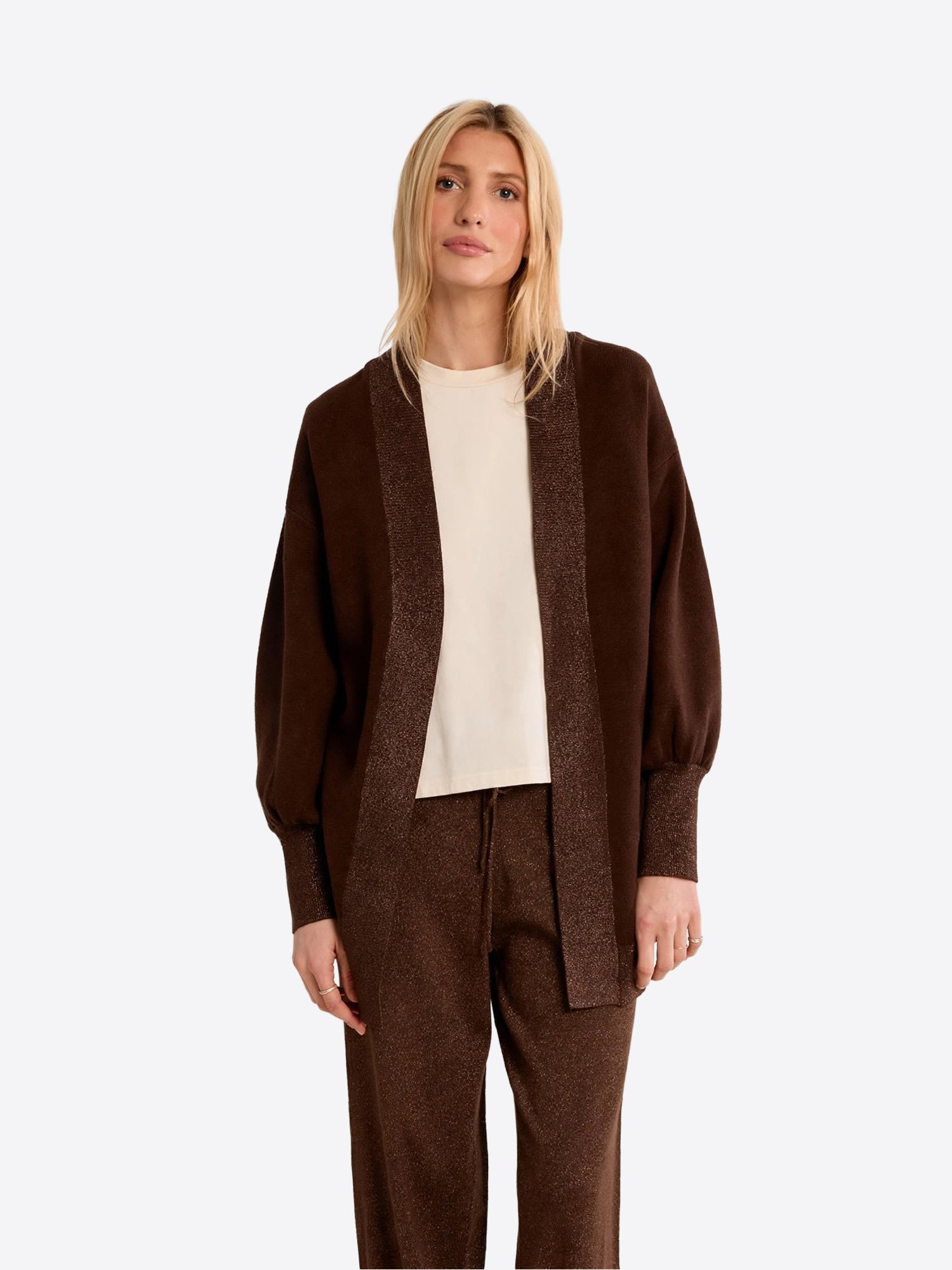 Cardigan MOLLY BRACKEN da Donna - LA1420ENCIOCCOLATO