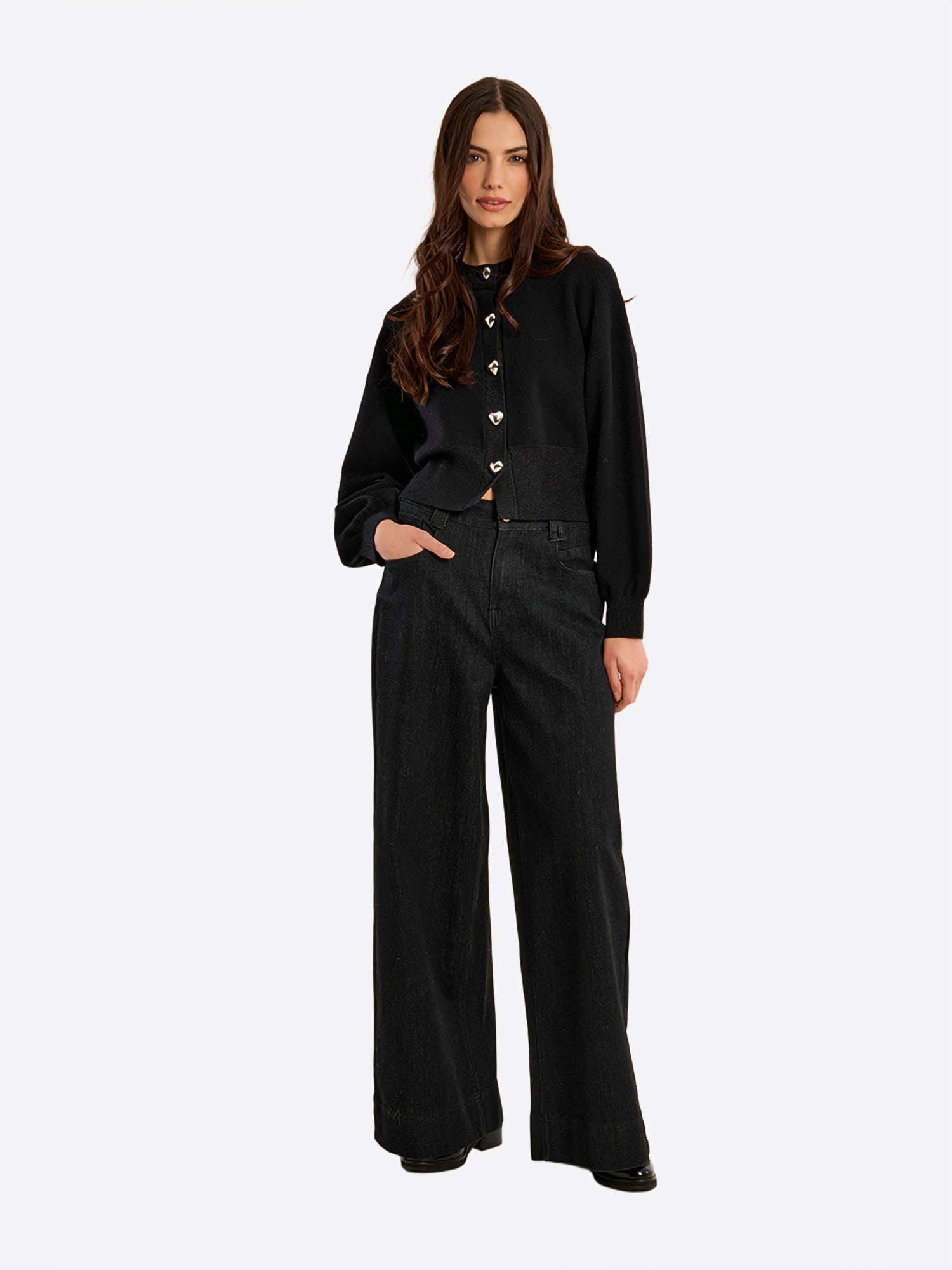 Cardigan MOLLY BRACKEN da Donna - nero LA2063ENBLK