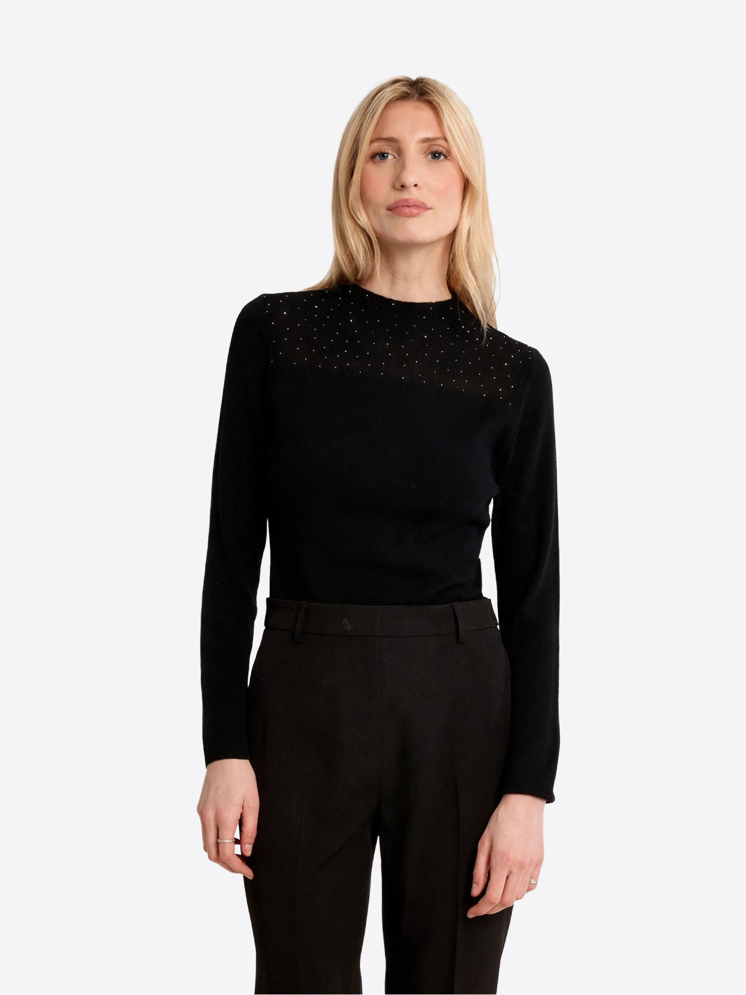 Long-shirt MOLLY BRACKEN da Donna - nero LAF138ENBLK