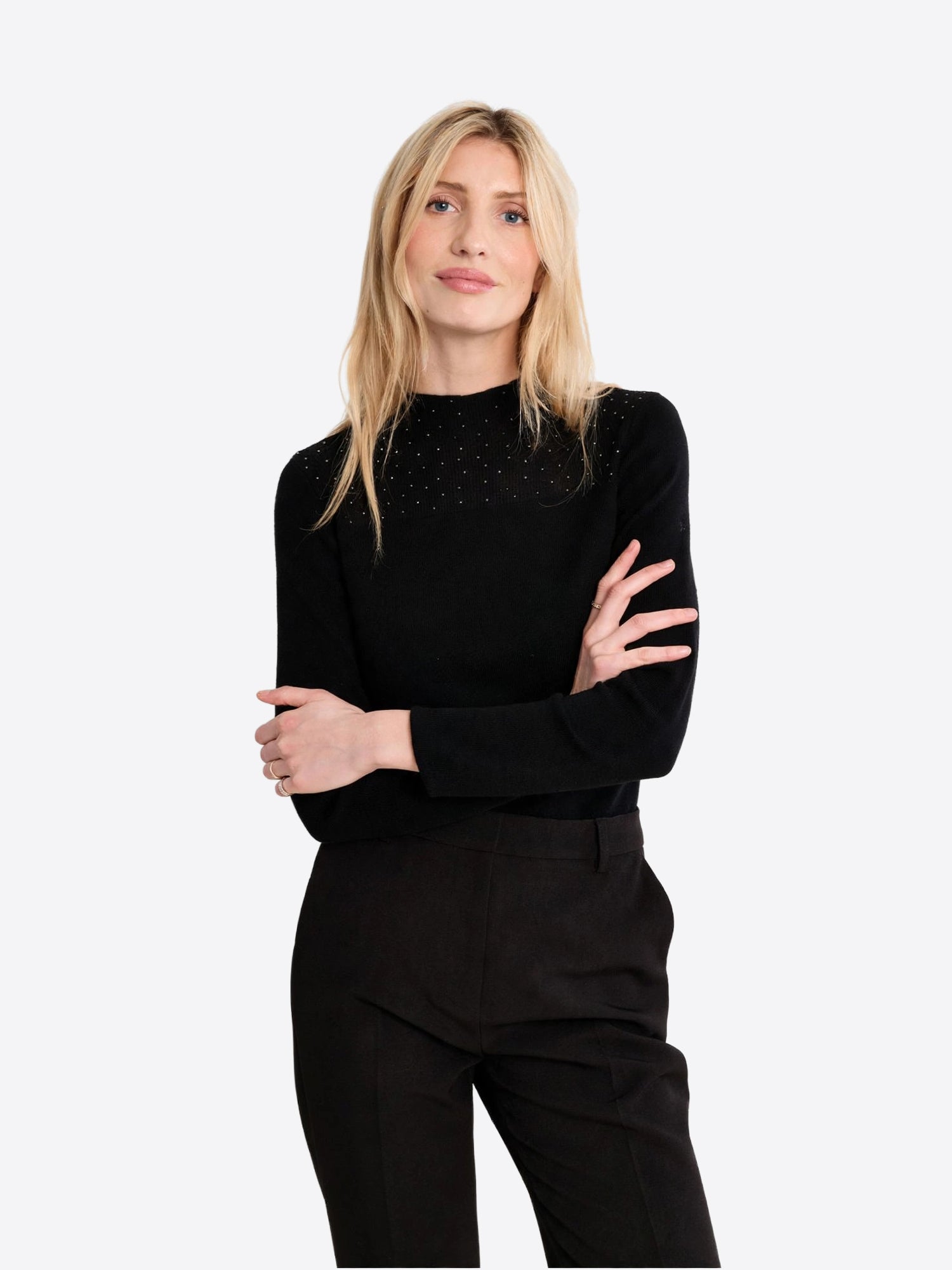 Long-shirt MOLLY BRACKEN da Donna - nero LAF138ENBLK