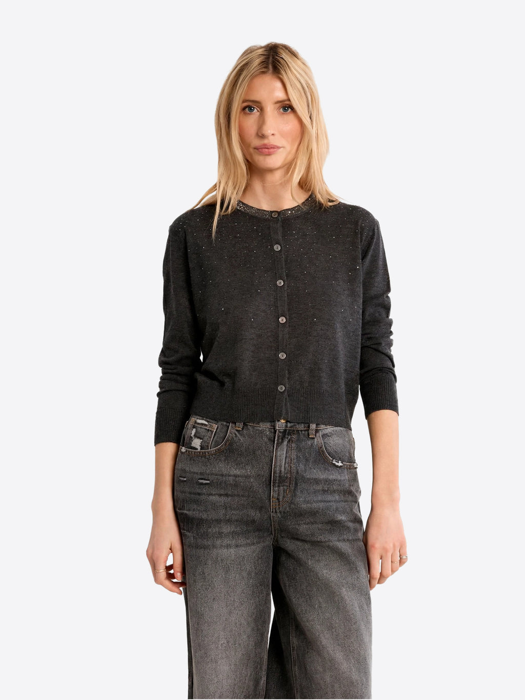 Cardigan MOLLY BRACKEN da Donna - LAF142ENDARKGREY