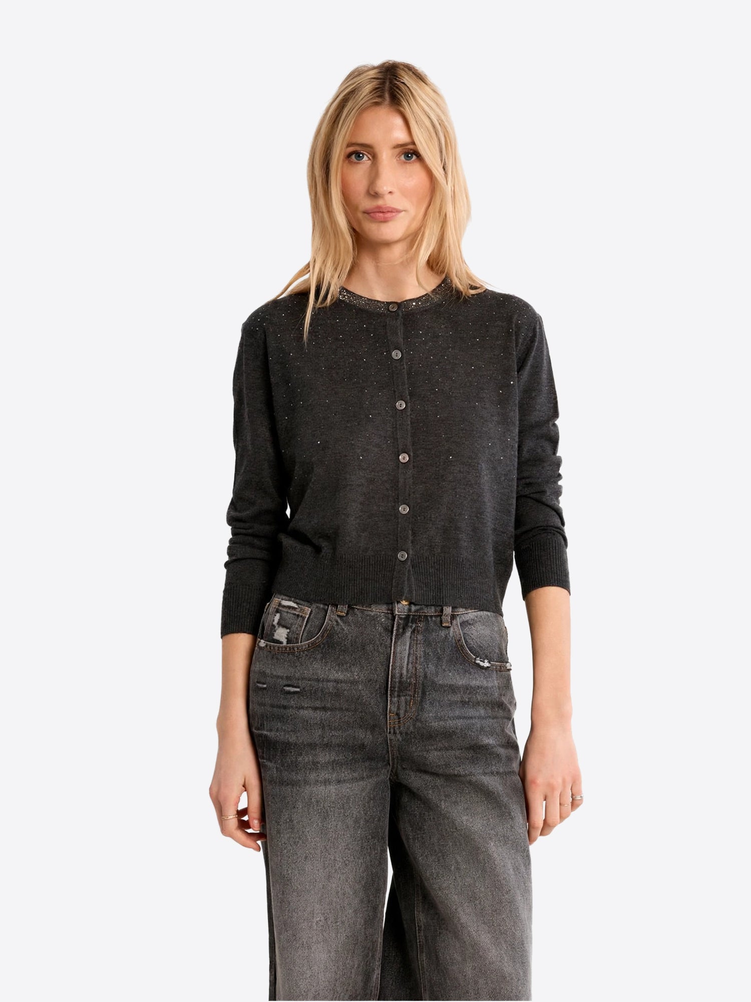 Cardigan MOLLY BRACKEN da Donna - LAF142ENDARKGREY