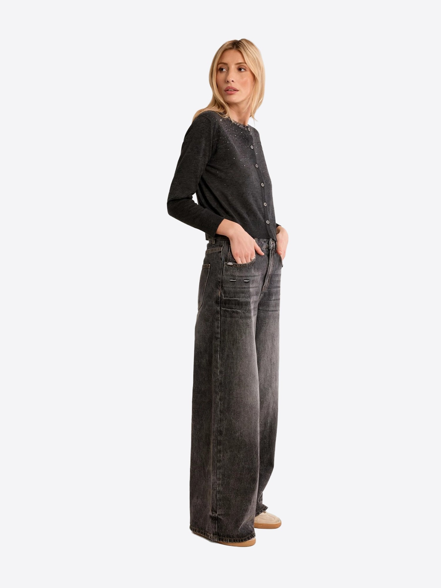 Cardigan MOLLY BRACKEN da Donna - LAF142ENDARKGREY