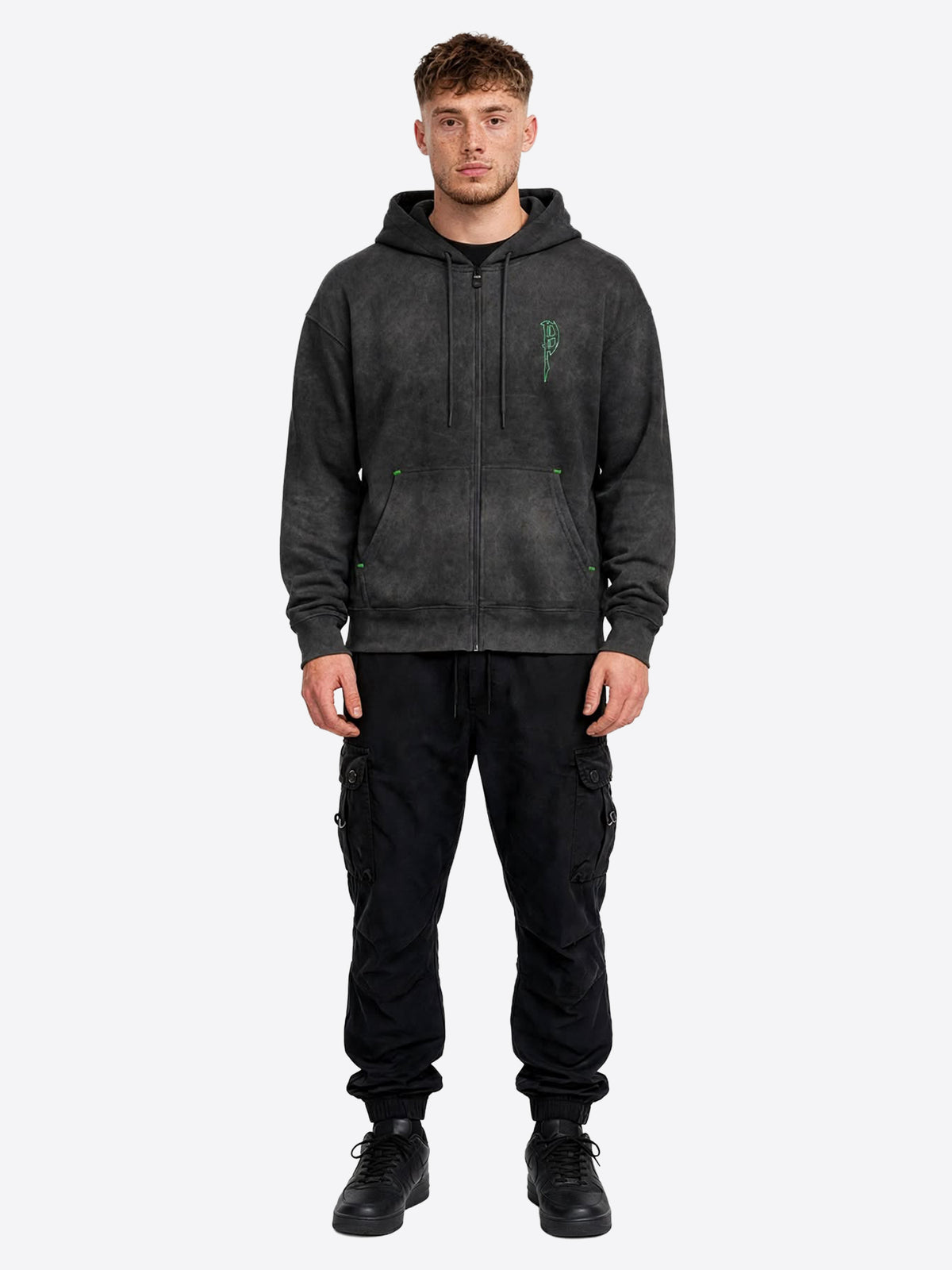 Felpa PROPAGANDA da Uomo - nero 26FWPRFE775BLACKSTONEWASH