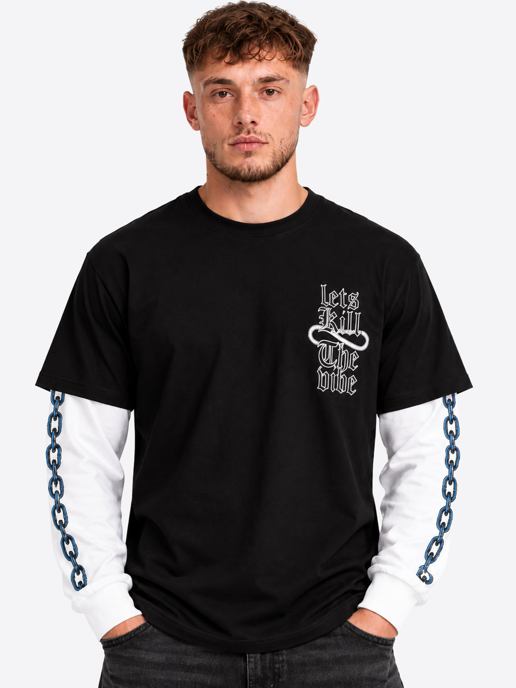 Long-shirt PROPAGANDA da Uomo - nero 26FWPRT976BLK