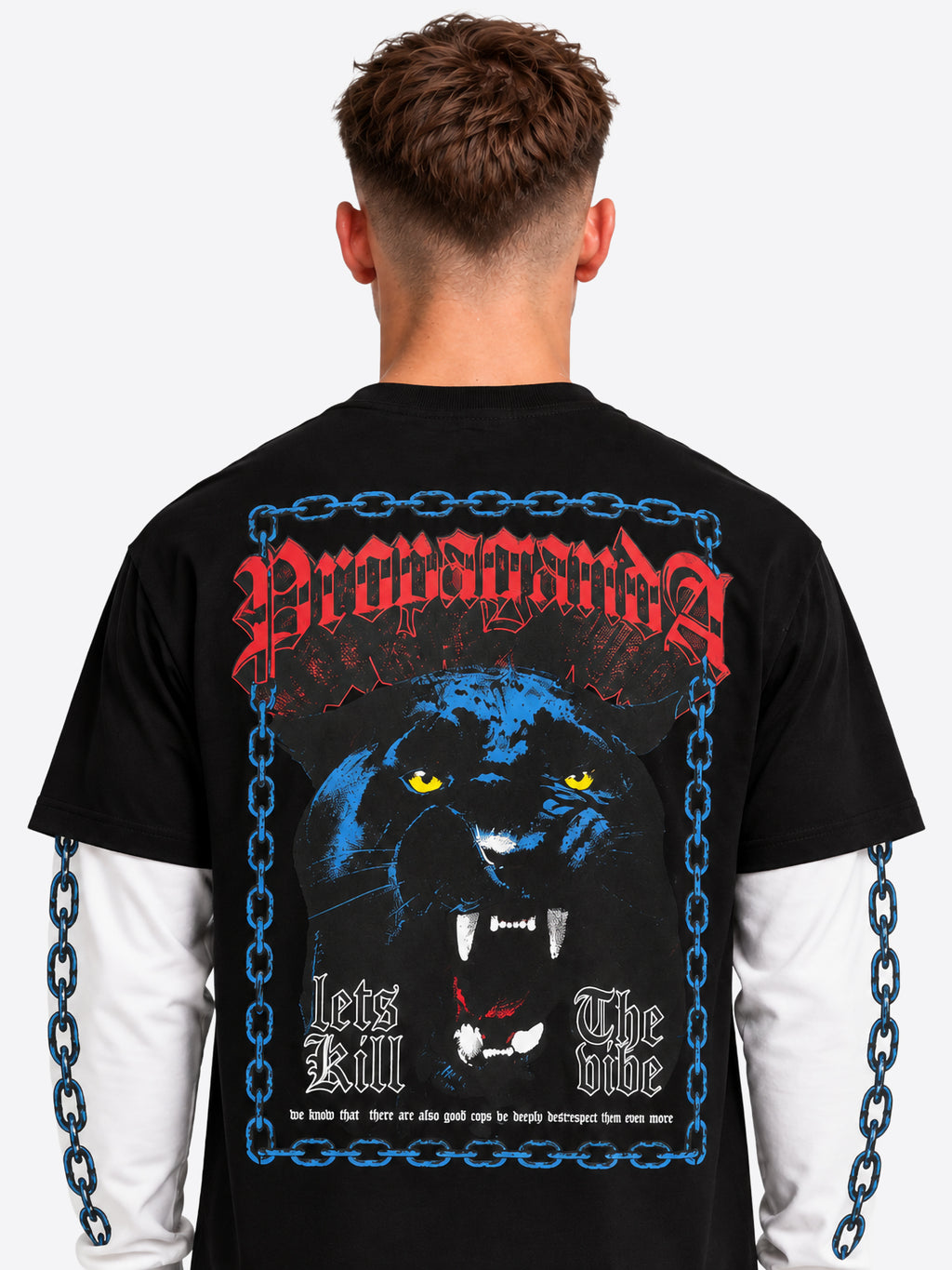 Long-shirt PROPAGANDA da Uomo - nero 26FWPRT976BLK