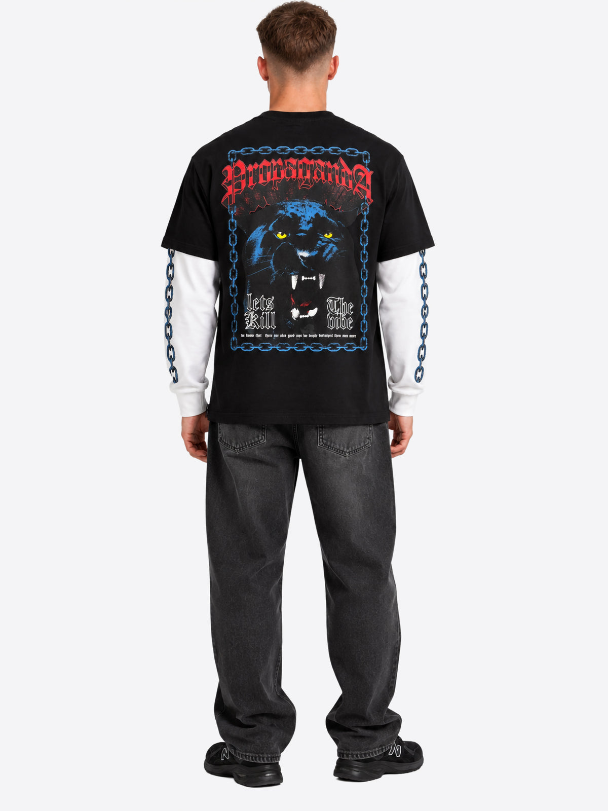 Long-shirt PROPAGANDA da Uomo - nero 26FWPRT976BLK