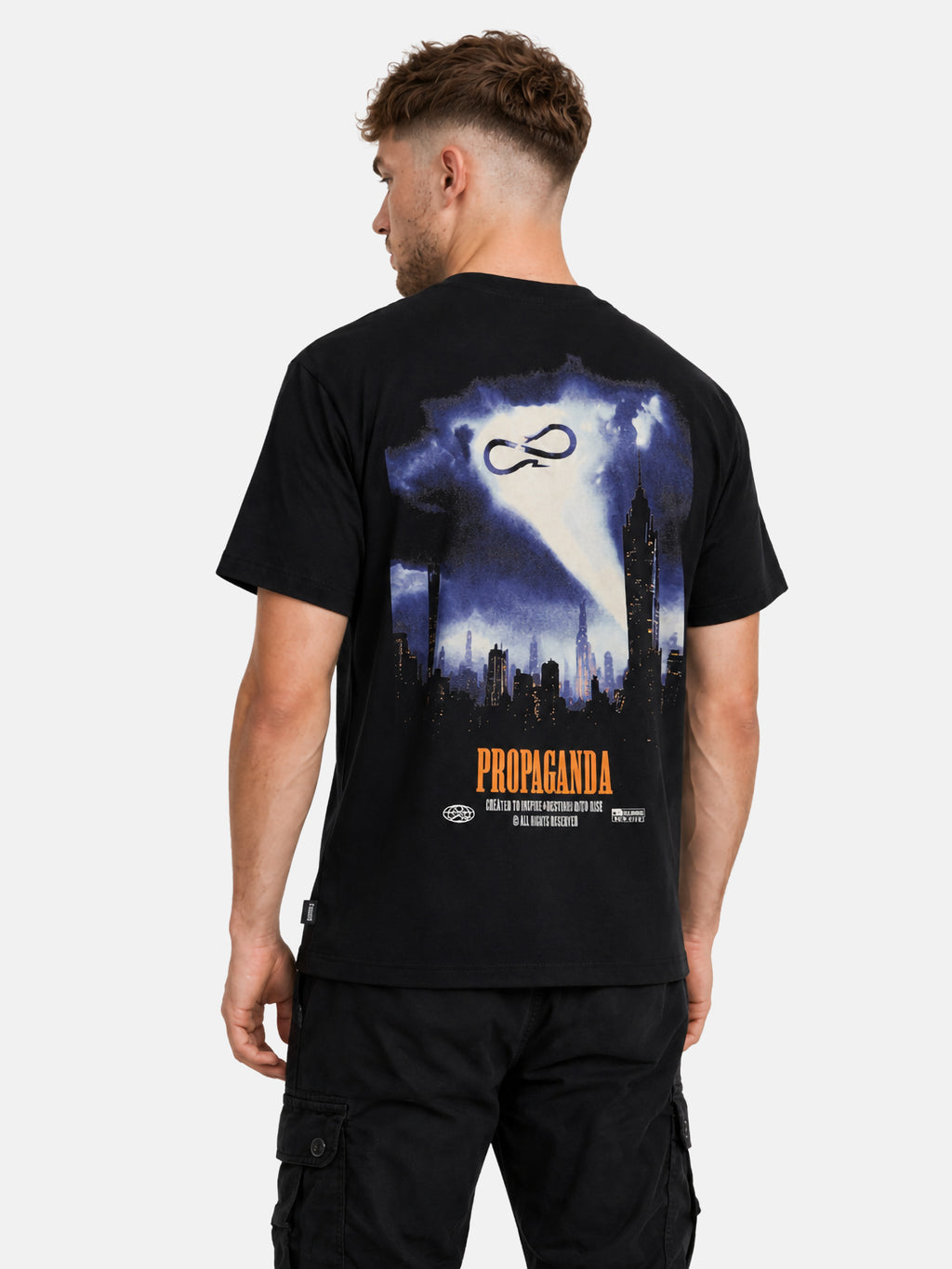 T-shirt PROPAGANDA da Uomo - nero 26FWPRTS983BLK