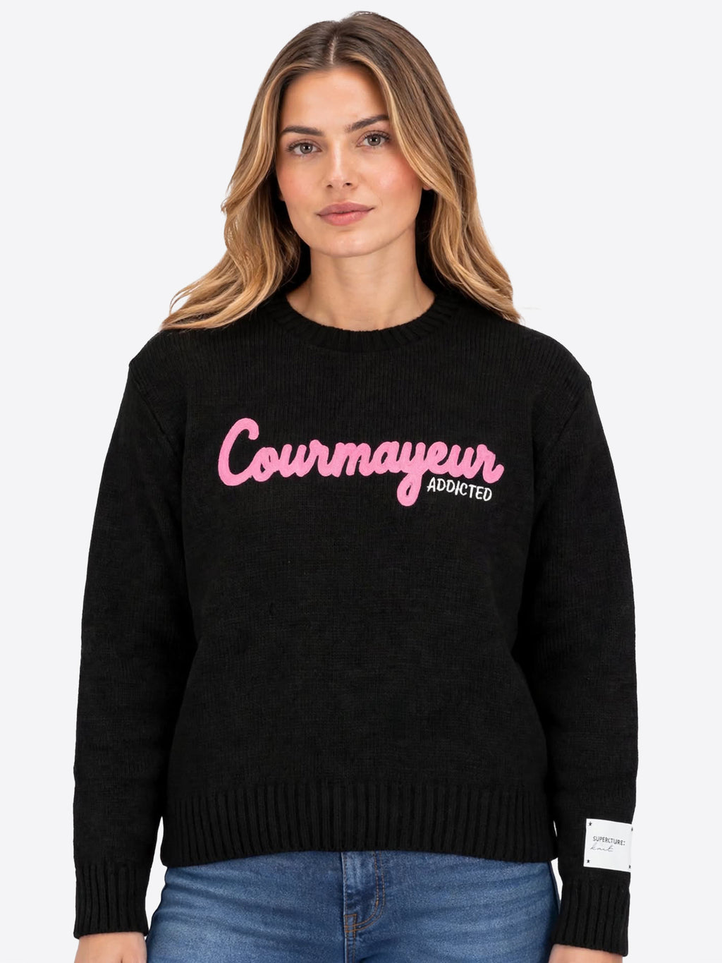 Maglione SUPERCULTURE da Donna - nero AK8029BLK